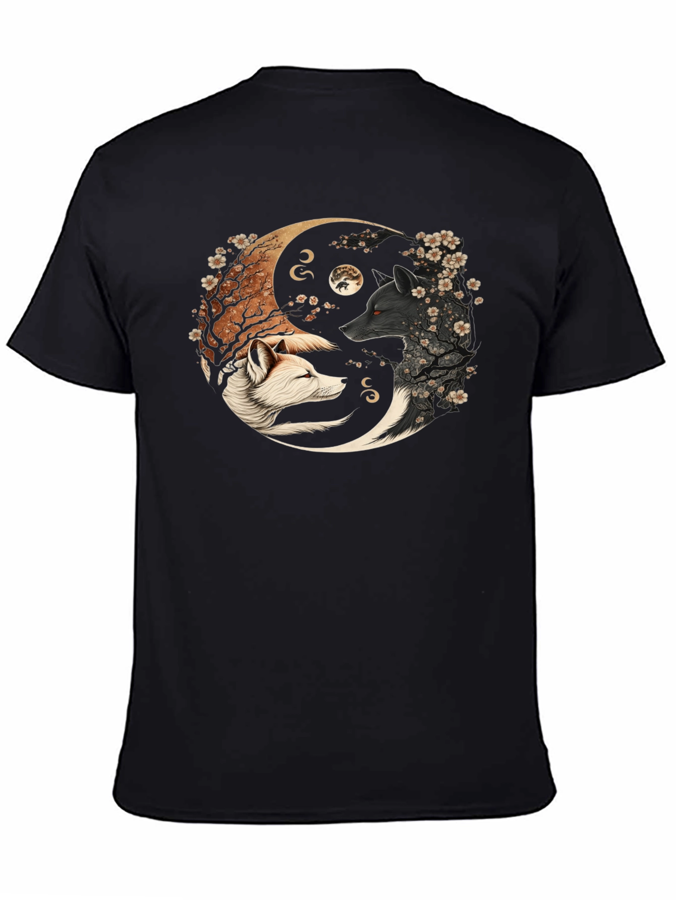 Yin Yang Wolves Graphic Tee