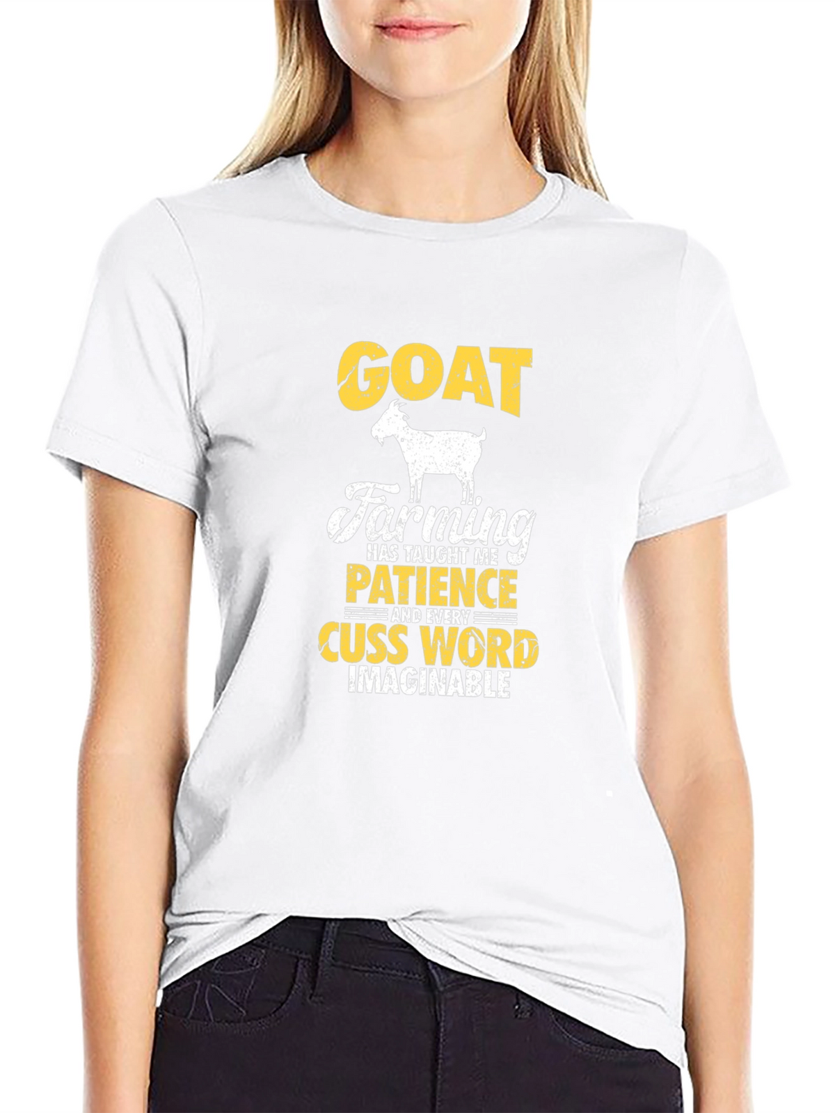 Goat Farming T-Shirt: Patience and Cuss Words