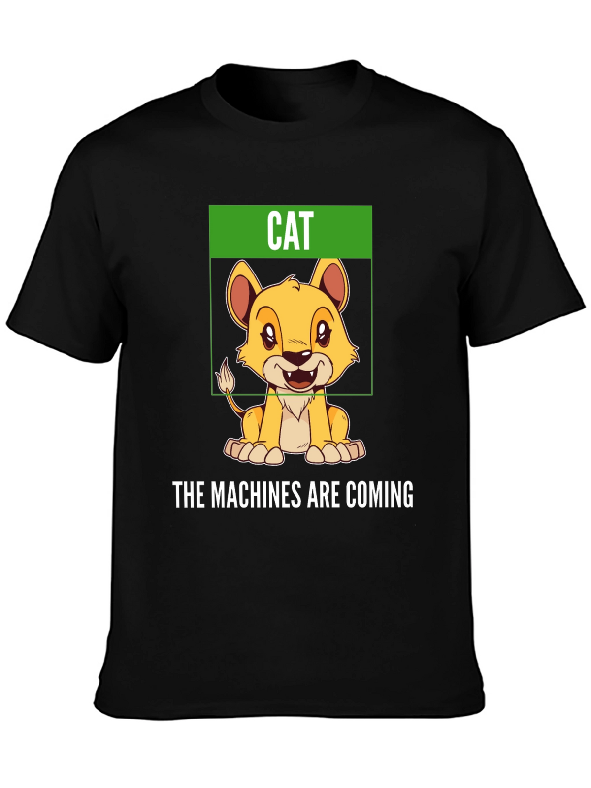 Humorous Cat T-Shirt - The Machines Are Coming