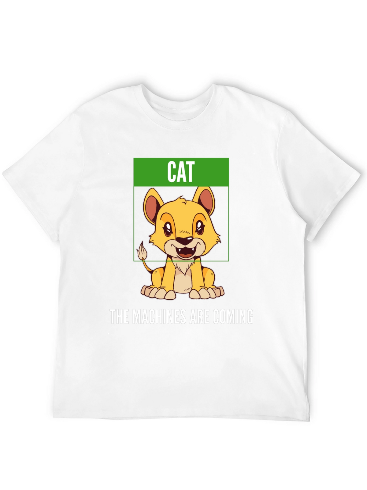 Humorous Cat T-Shirt - The Machines Are Coming
