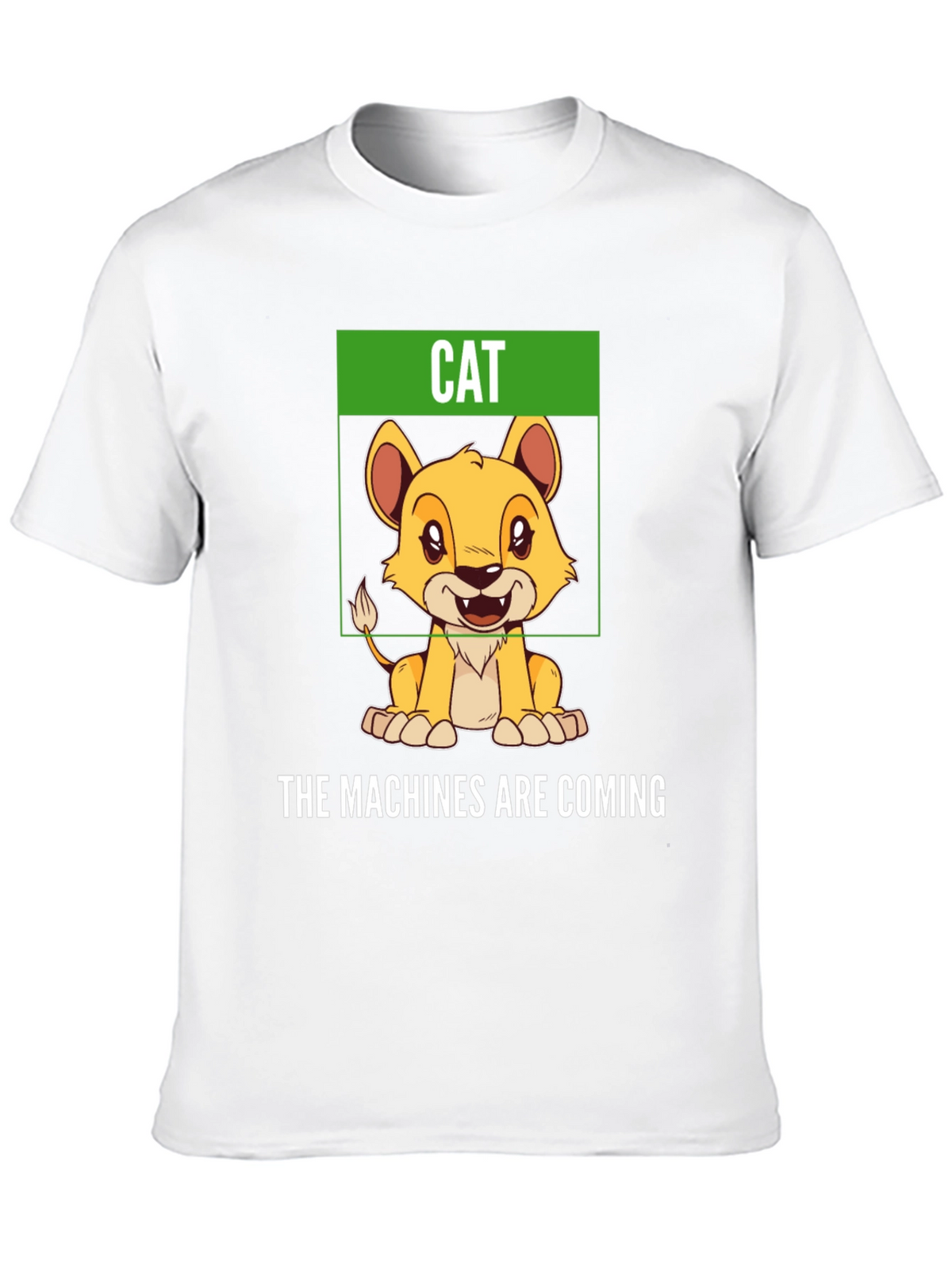 Humorous Cat T-Shirt - The Machines Are Coming