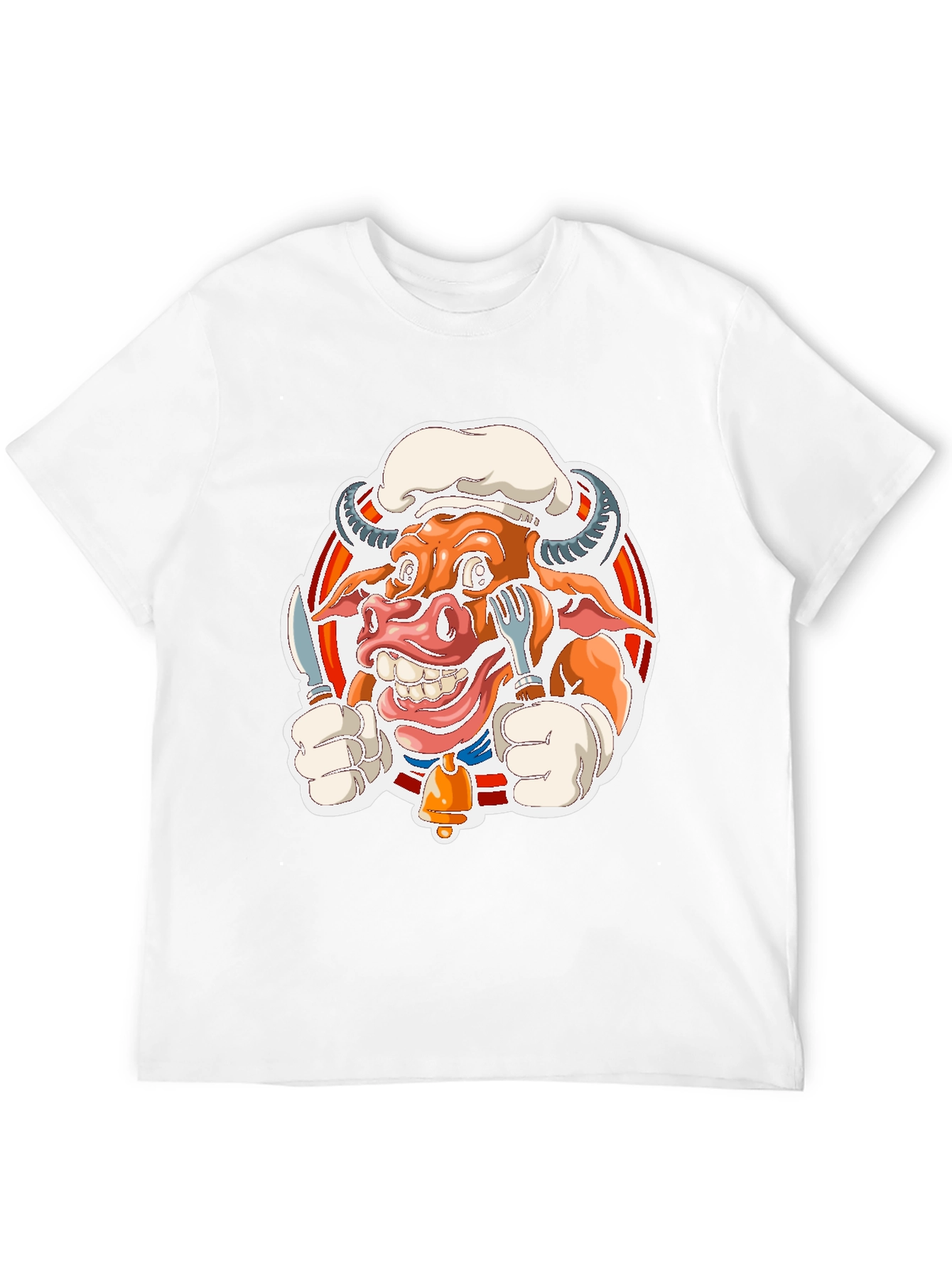 Chef Cow Graphic Tee - Black