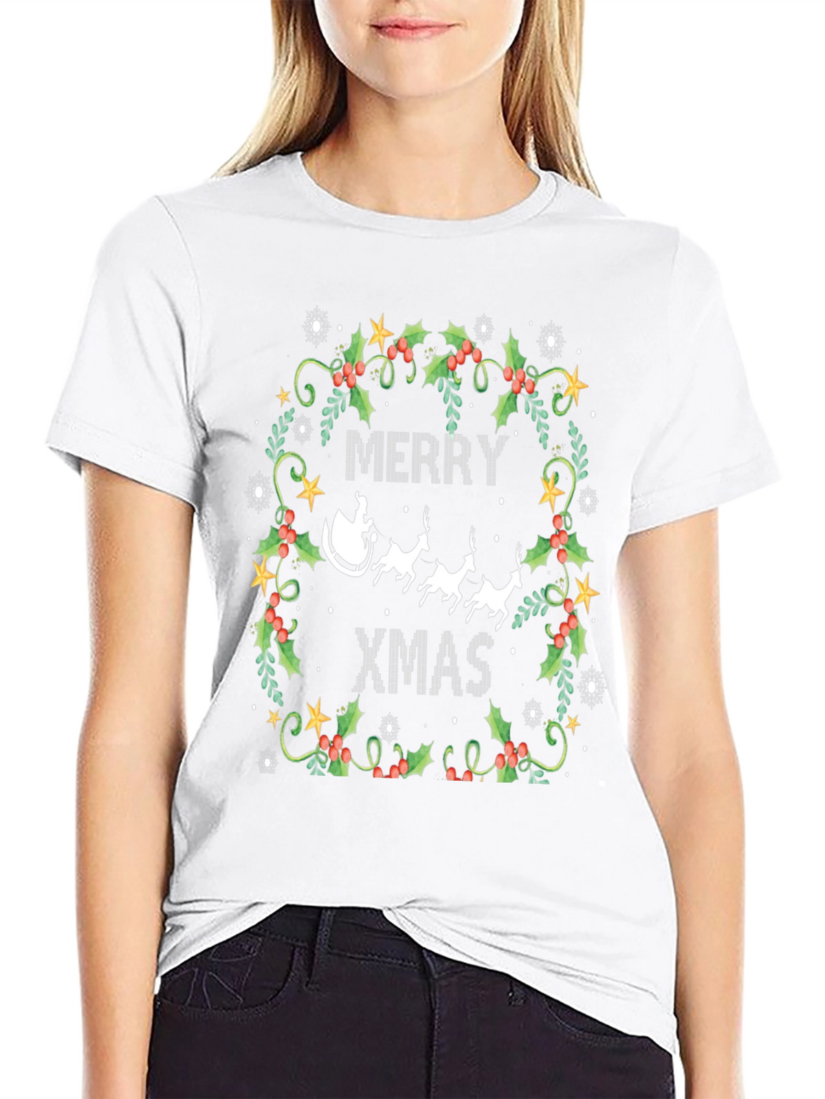 Merry Xmas Holiday Graphic Tee