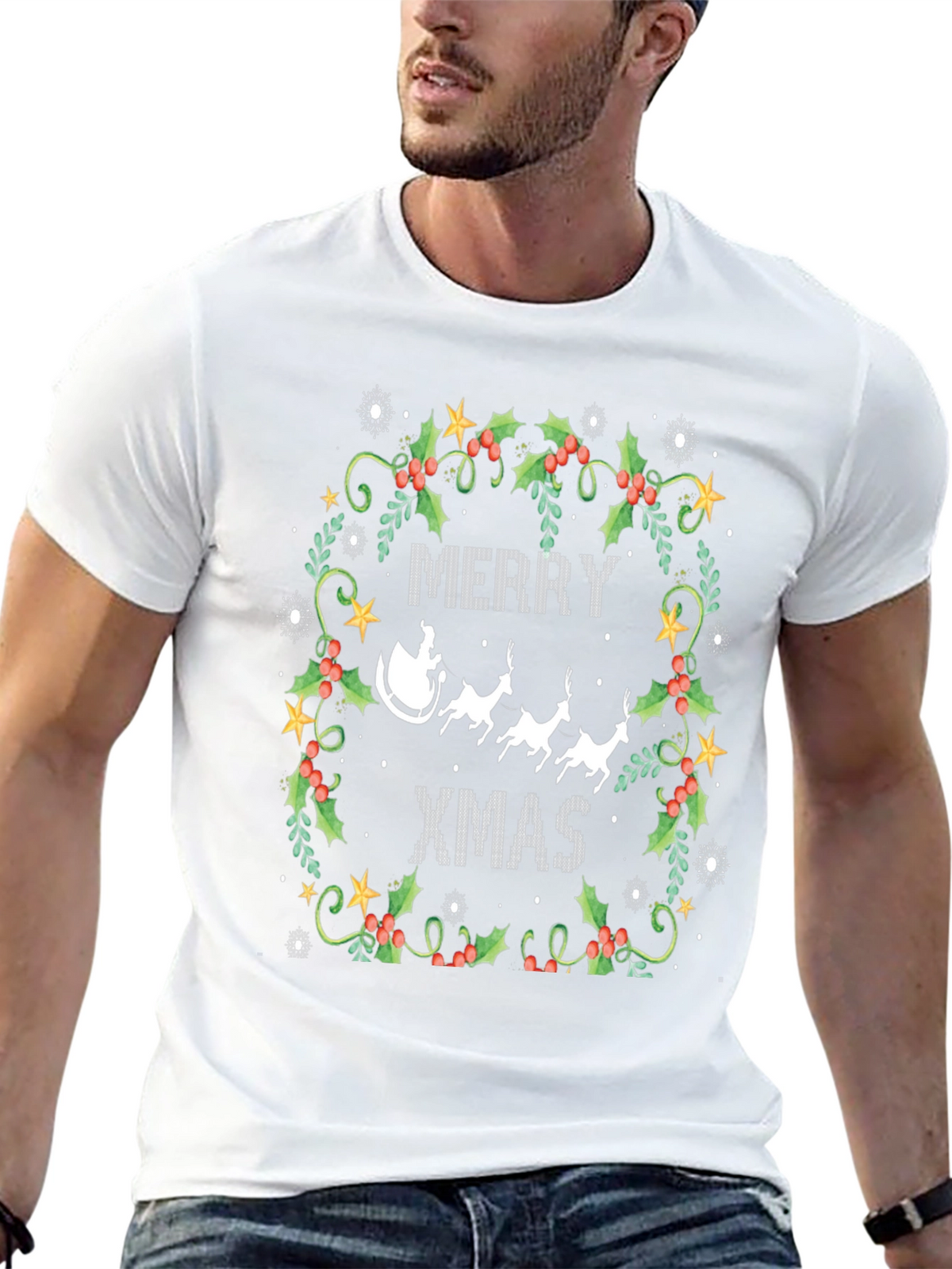 Merry Xmas Holiday Graphic Tee