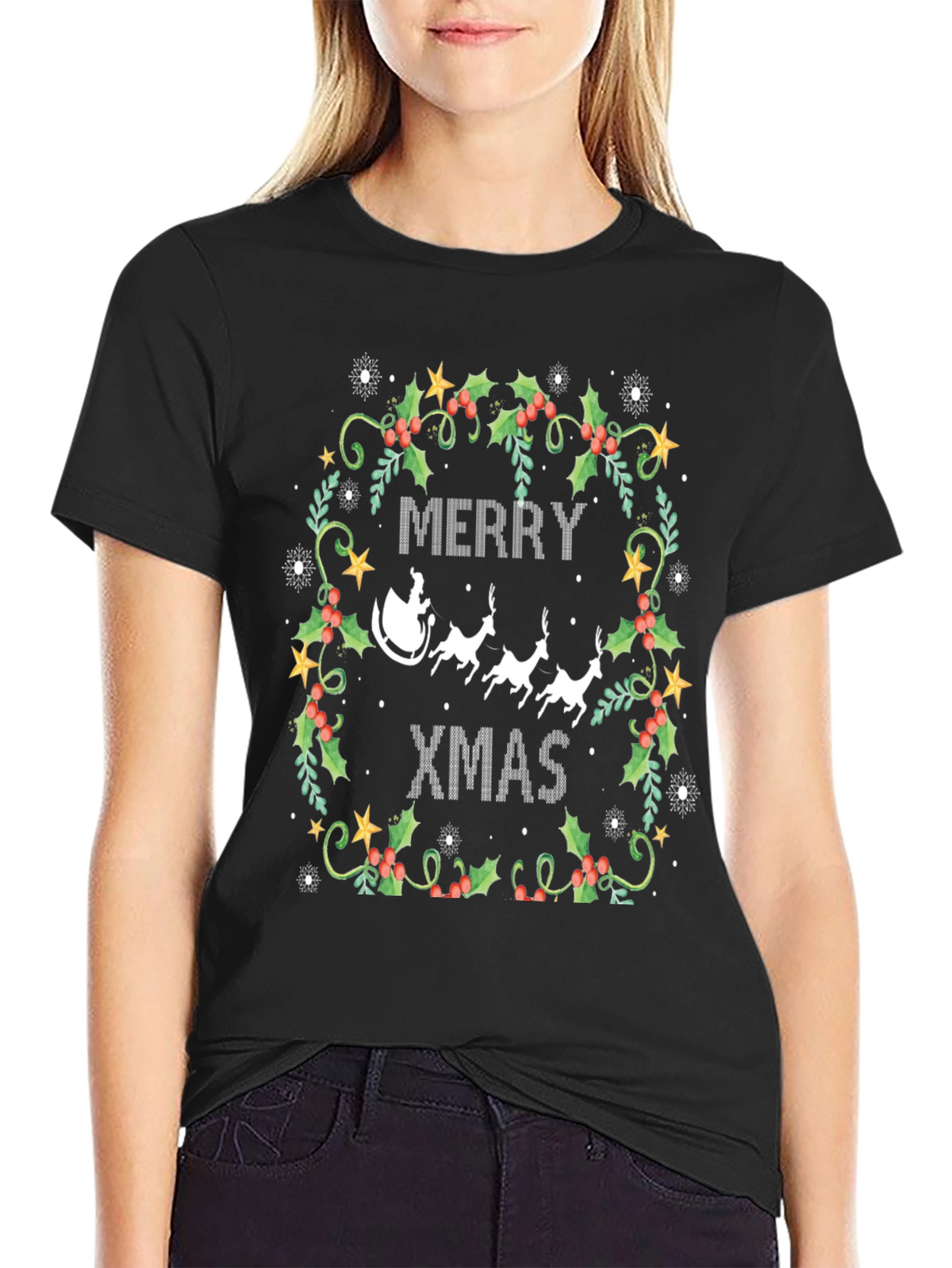 Merry Xmas Holiday Graphic Tee