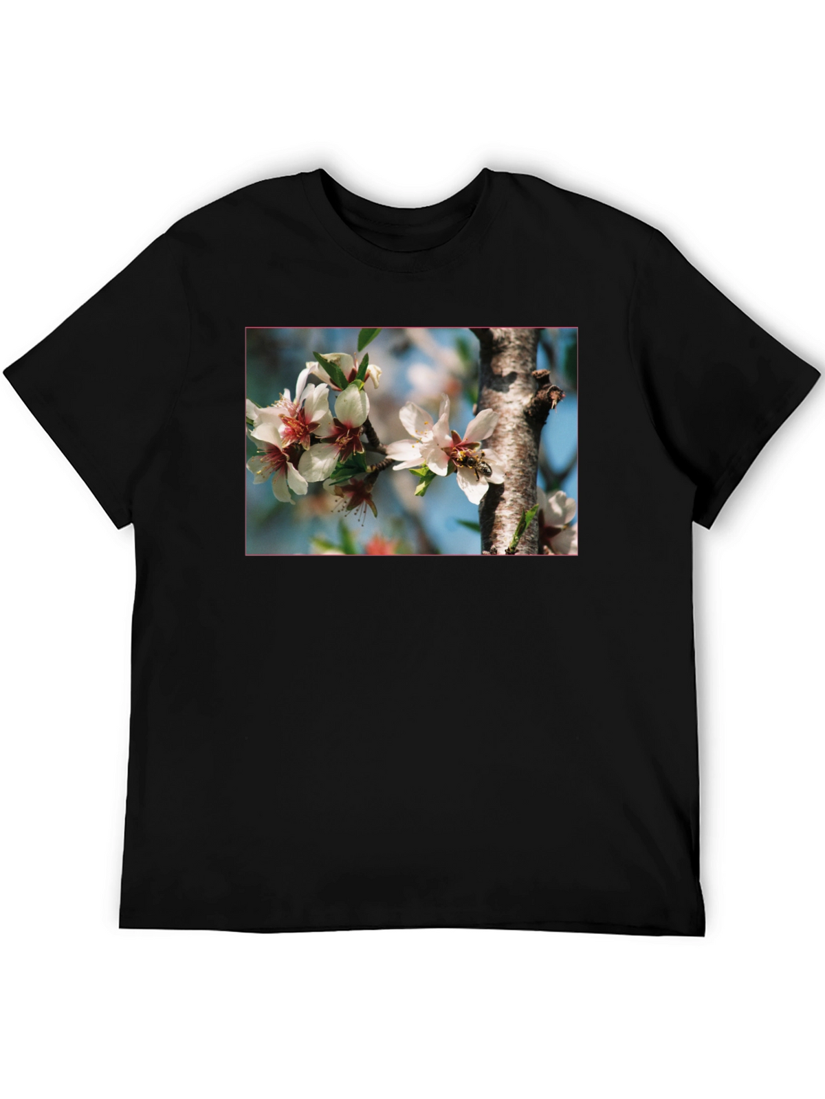 Floral Bee T-Shirt - Nature Inspired Graphic Tee