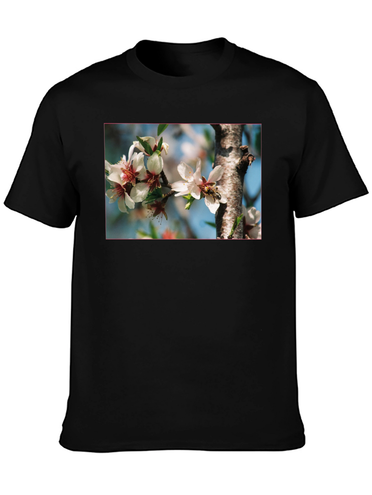 Floral Bee T-Shirt - Nature Inspired Graphic Tee