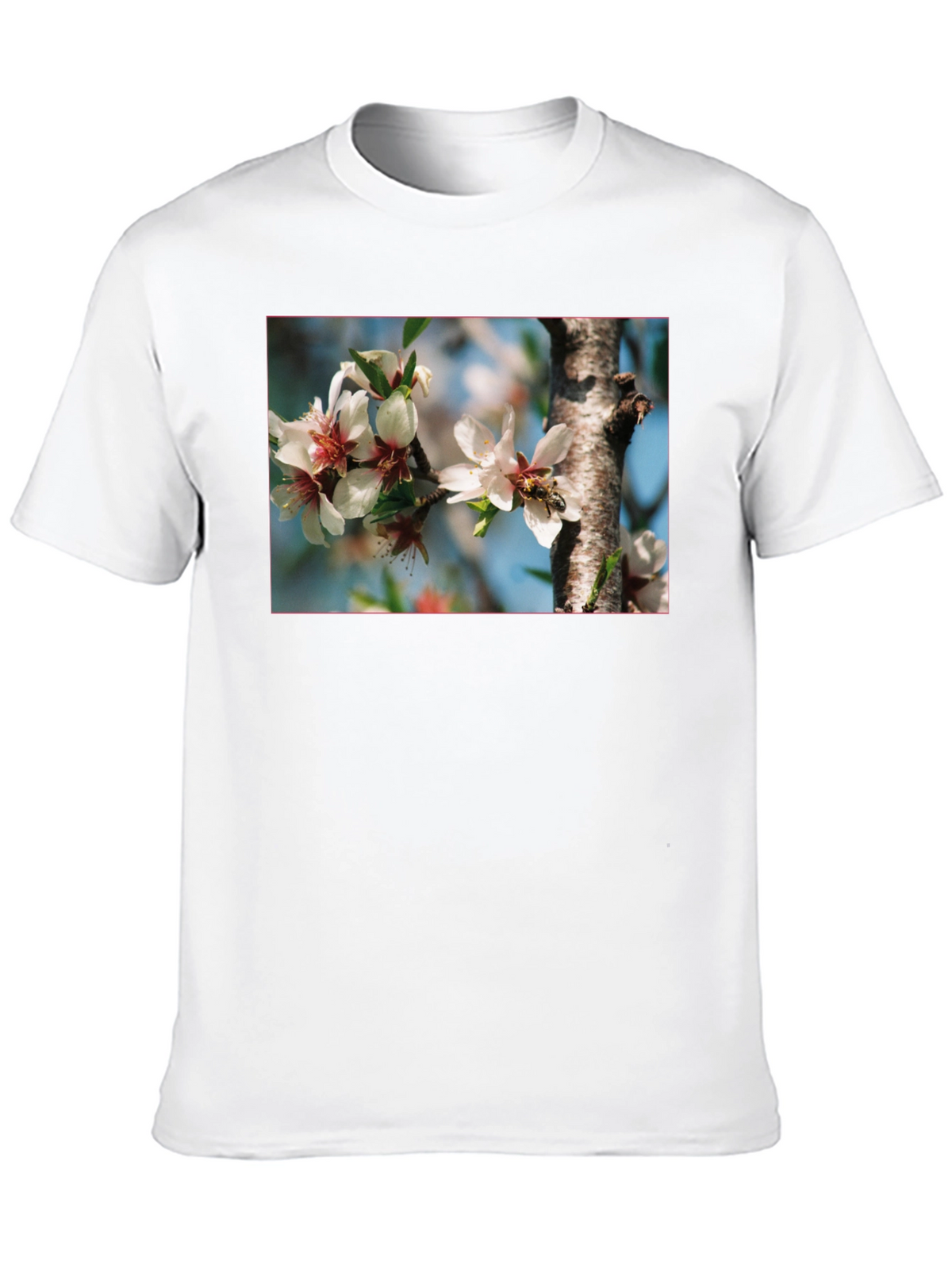 Floral Bee T-Shirt - Nature Inspired Graphic Tee