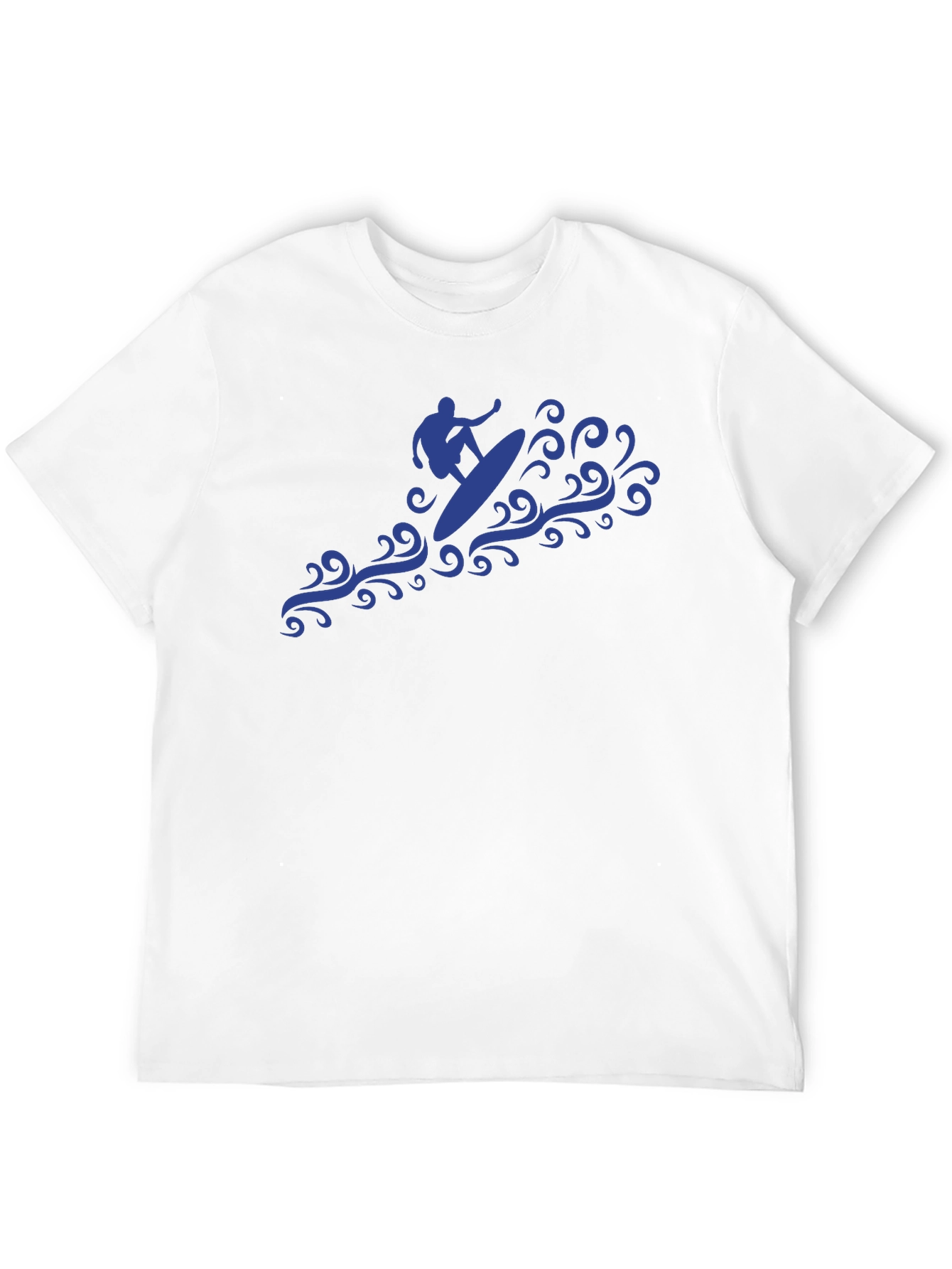 Surfer Wave Graphic Tee - Black