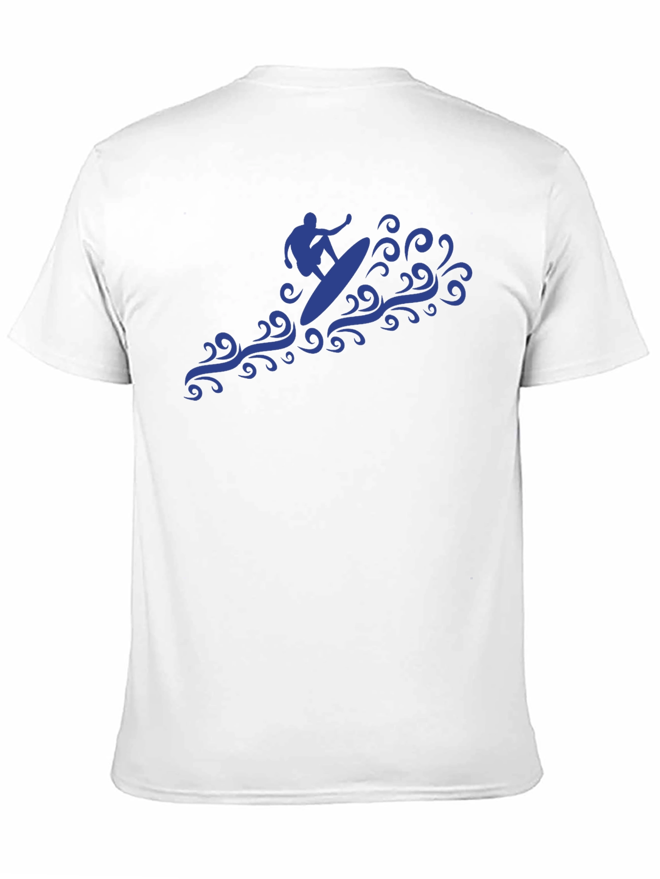 Surfer Wave Graphic Tee - Black