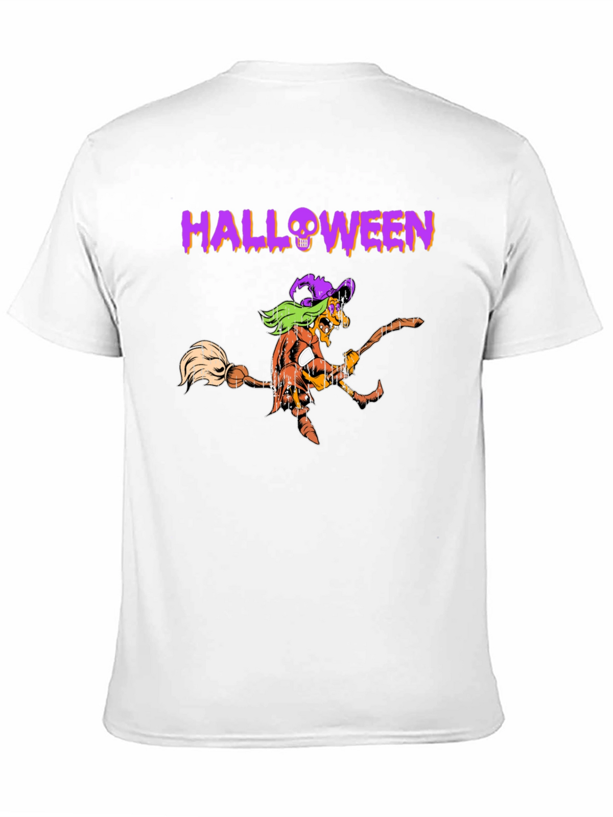 Halloween Witch Graphic Tee - Black