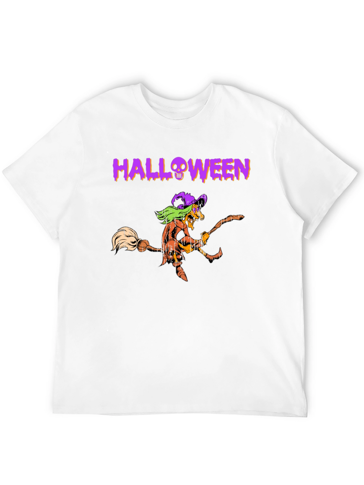 Halloween Witch Graphic Tee - Black