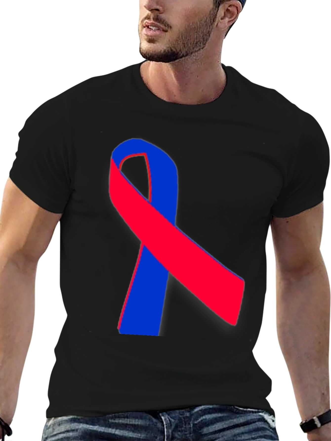 Awareness Ribbon Black T-Shirt