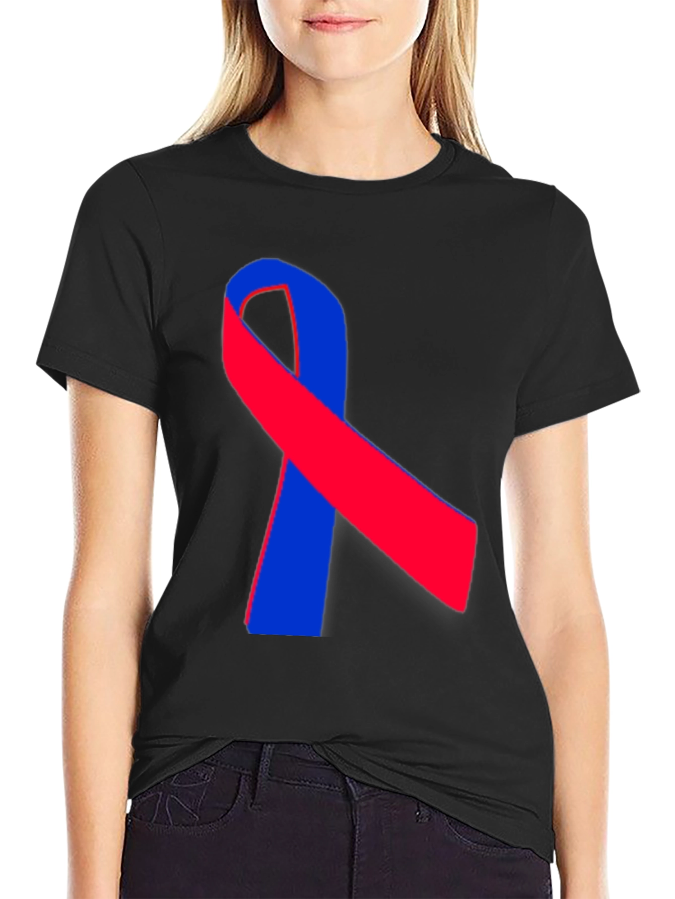 Awareness Ribbon Black T-Shirt