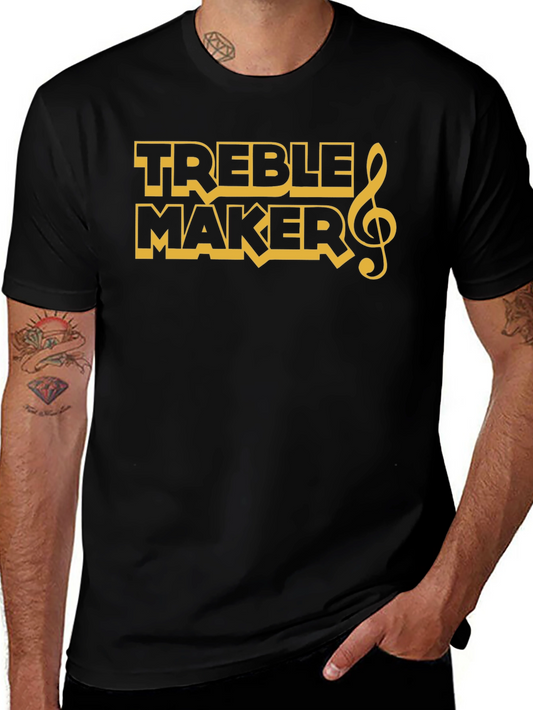 Treble Maker Graphic T-Shirt - Black Cotton Tee