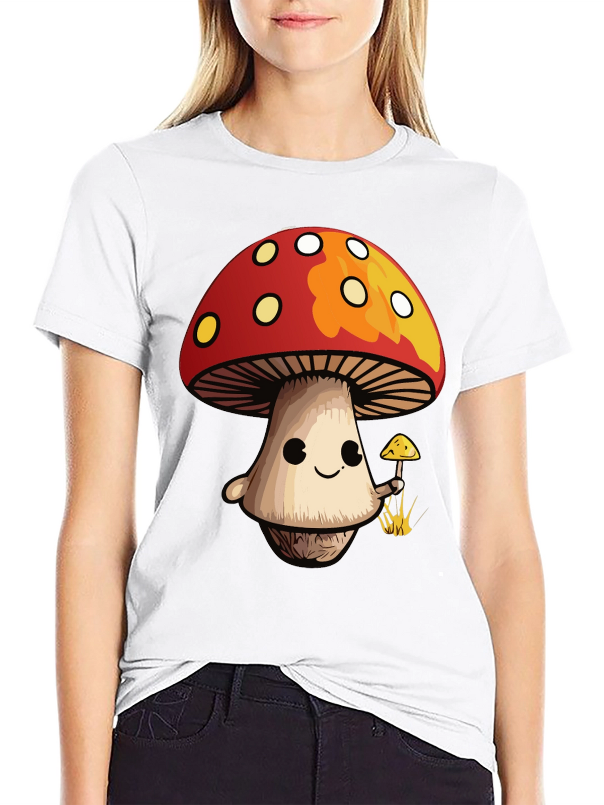 Mushroom Graphic T-Shirt - Fun Cartoon Style