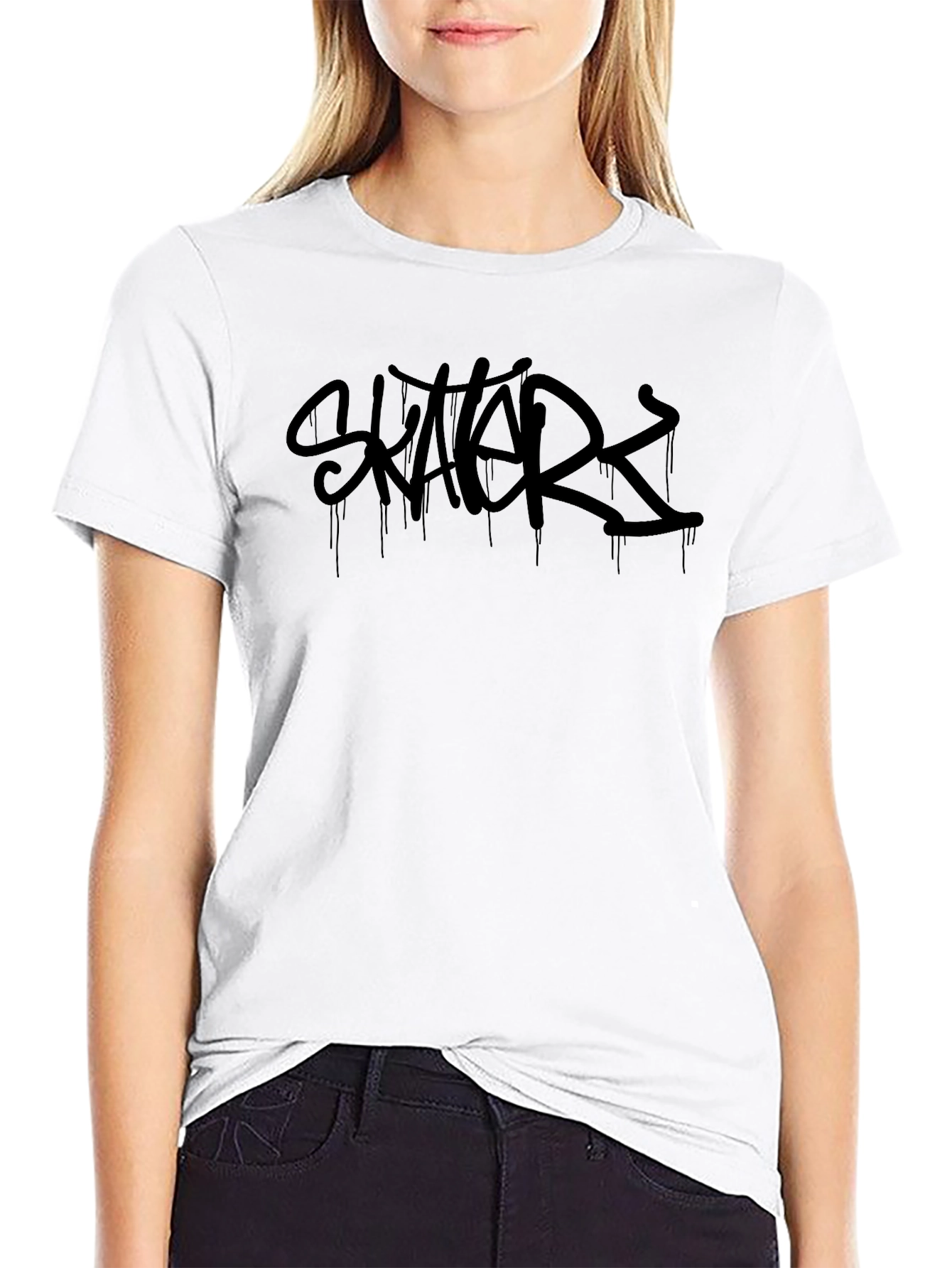 Skaters Black Graphic Tee