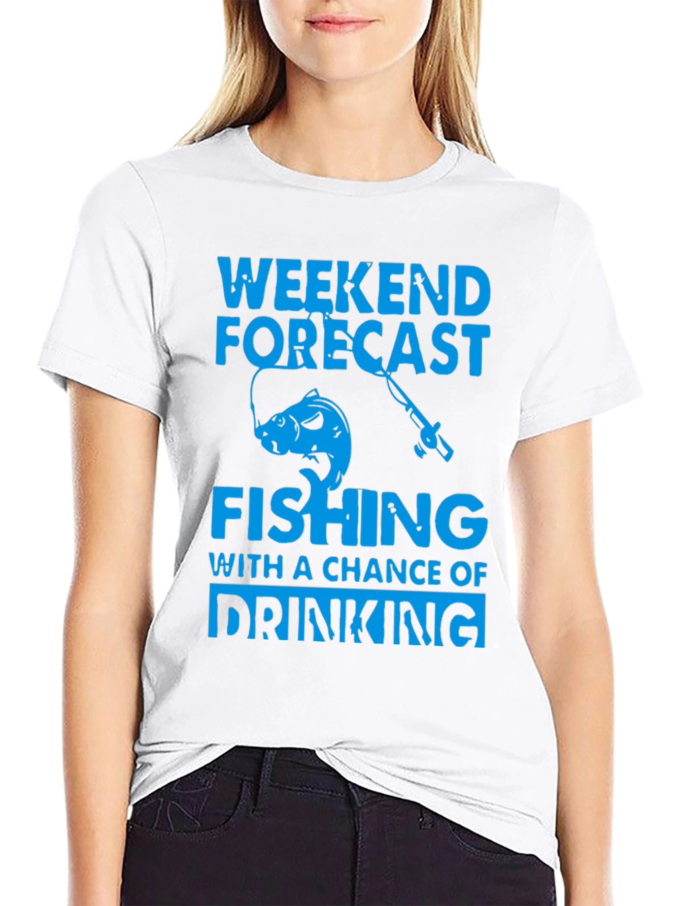 Weekend Forecast Fishing T-Shirt - Drinking Chance!