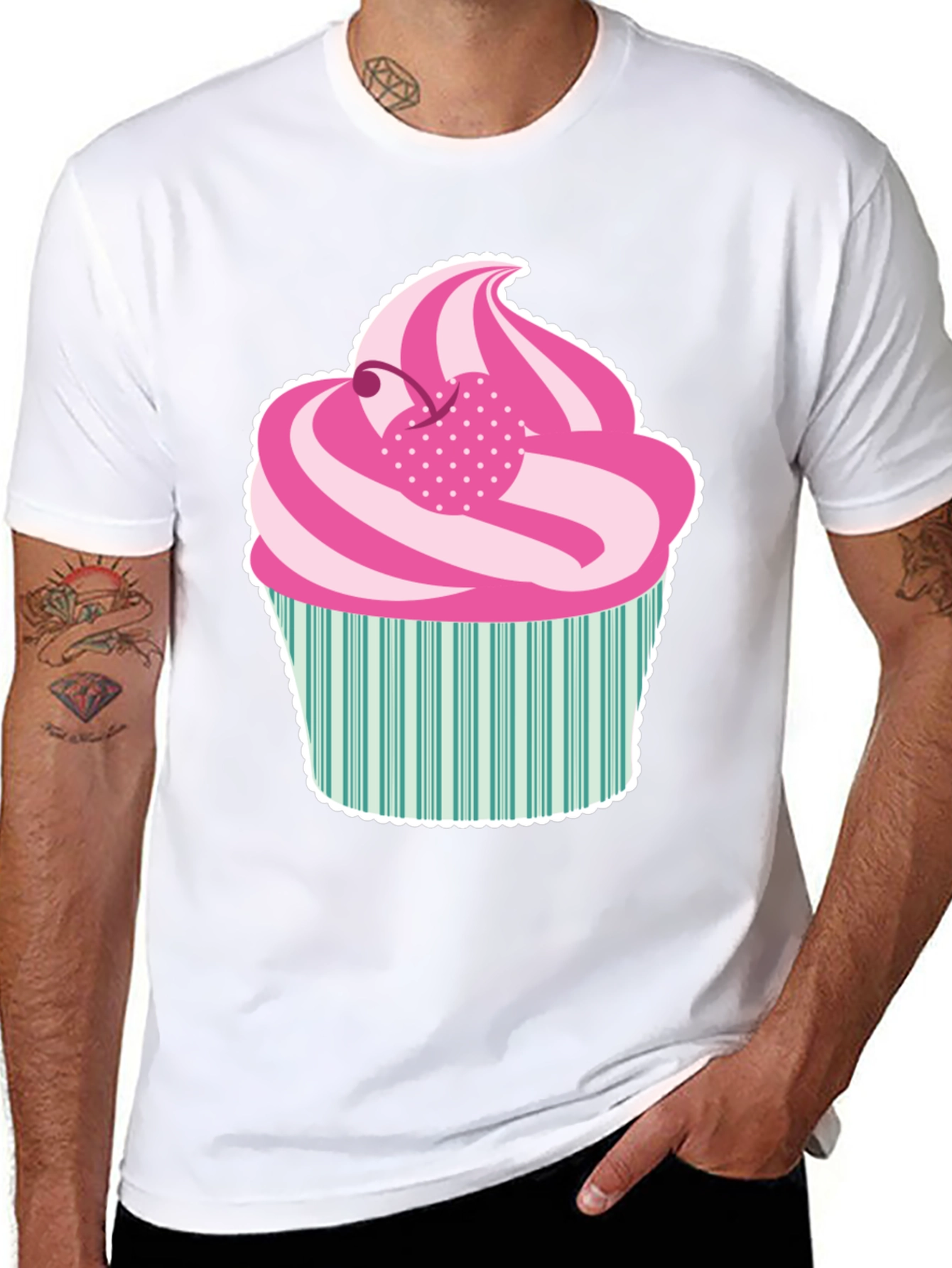 Cupcake Graphic Tee - Sweet Tooth T-Shirt