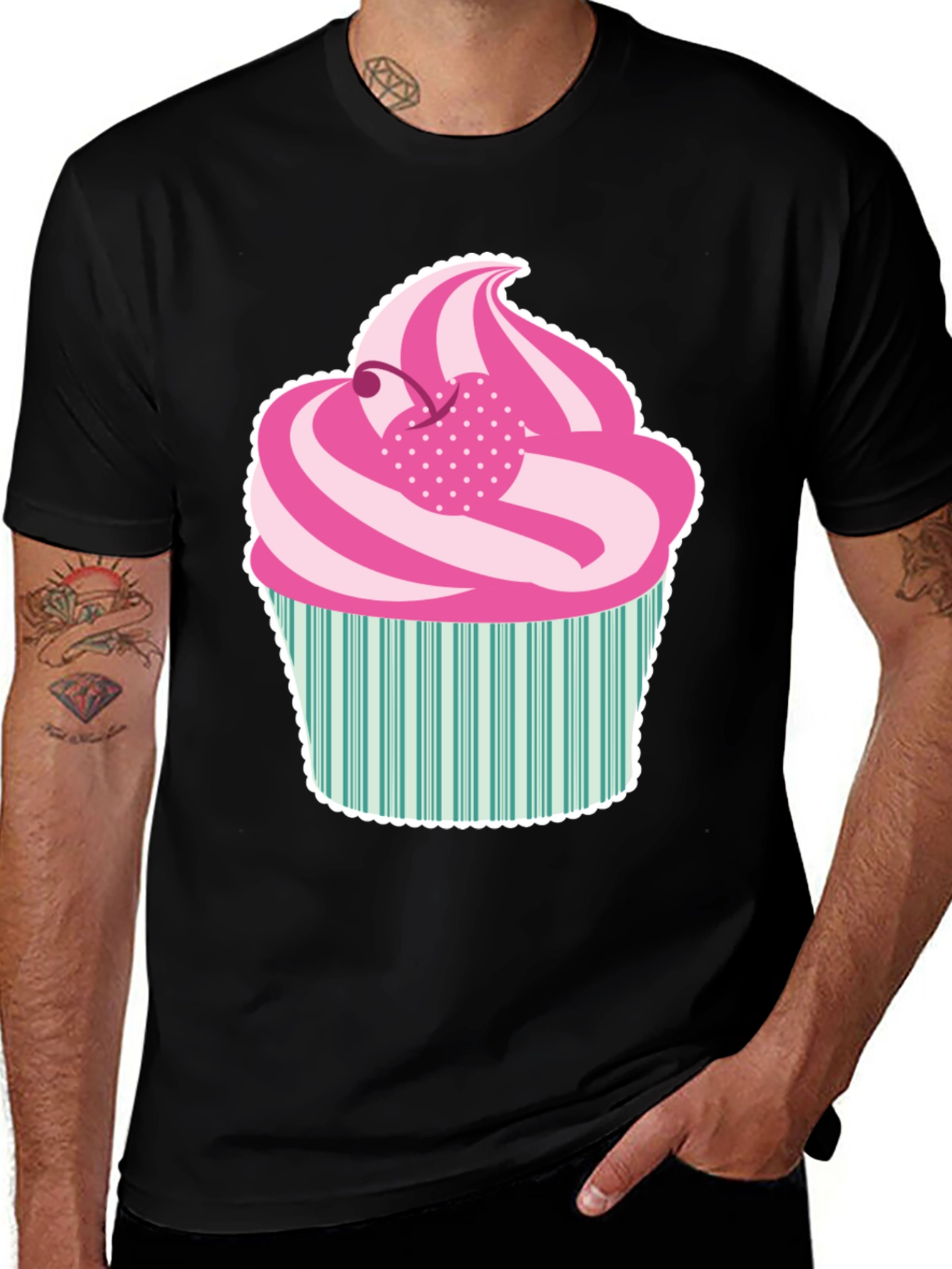 Cupcake Graphic Tee - Sweet Tooth T-Shirt