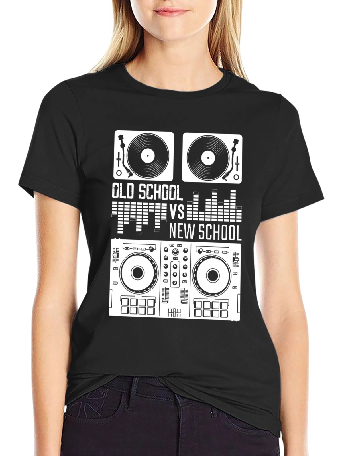 Old School vs New School DJ T-Shirt
