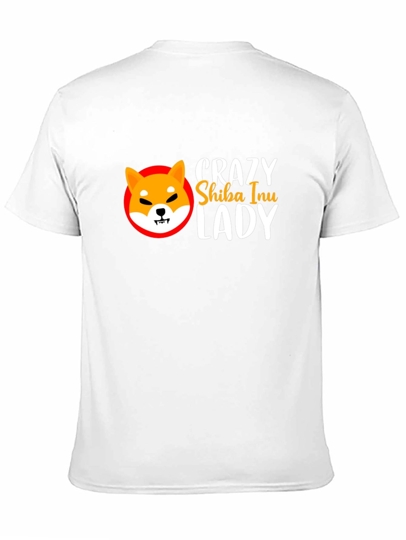 Crazy Shiba Inu Lady Black T-Shirt