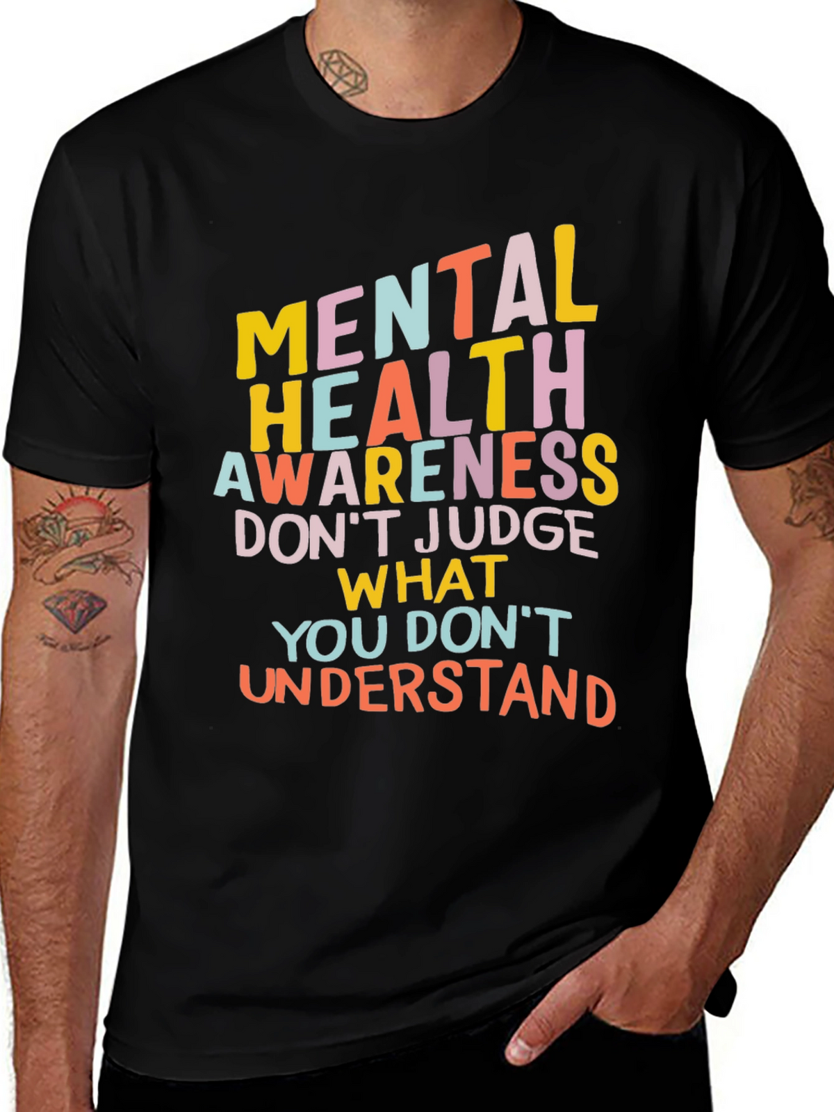 Mental Health Awareness Graphic T-Shirt