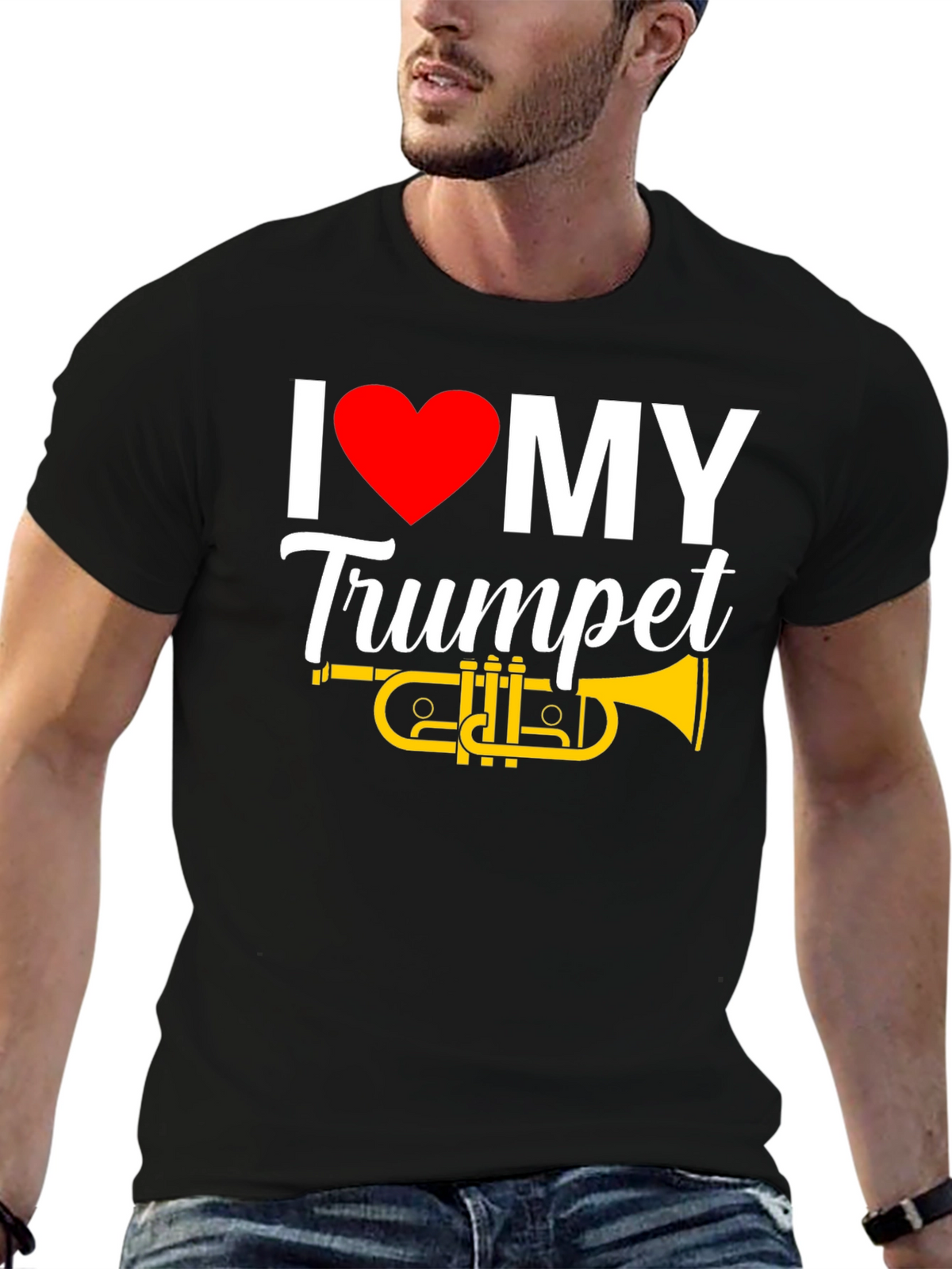I Love My Trumpet Graphic T-Shirt