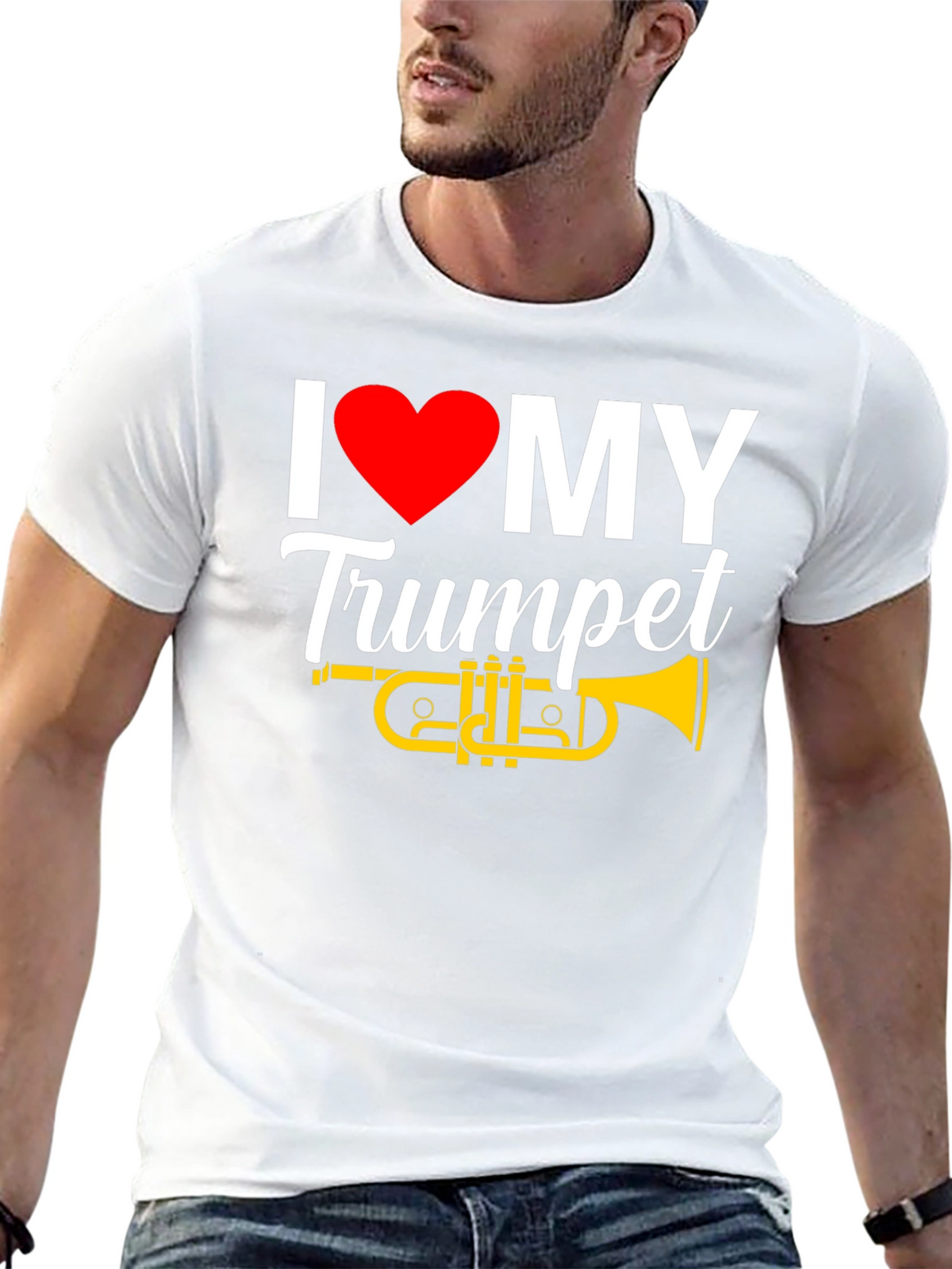 I Love My Trumpet Graphic T-Shirt