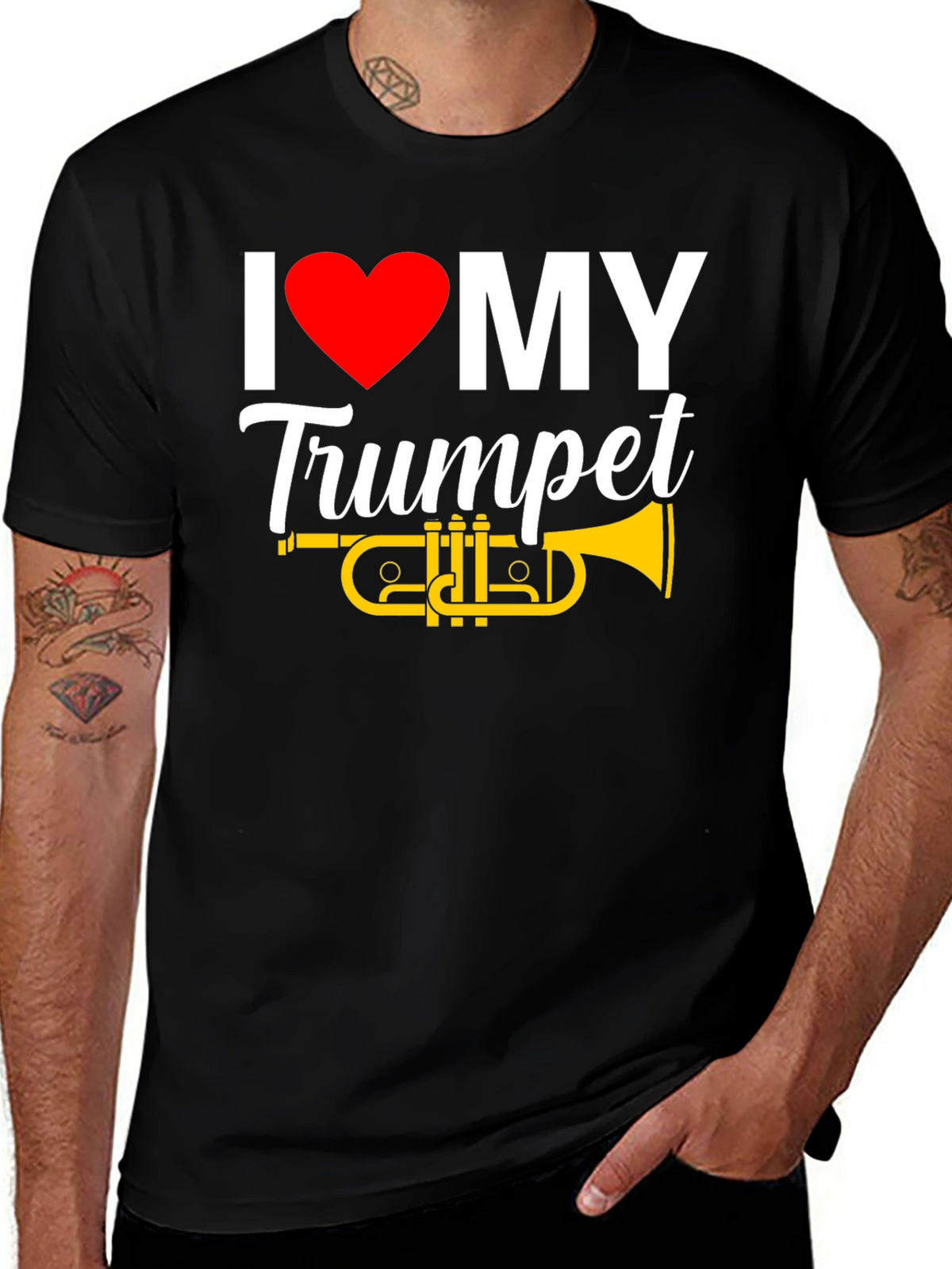 I Love My Trumpet Graphic T-Shirt