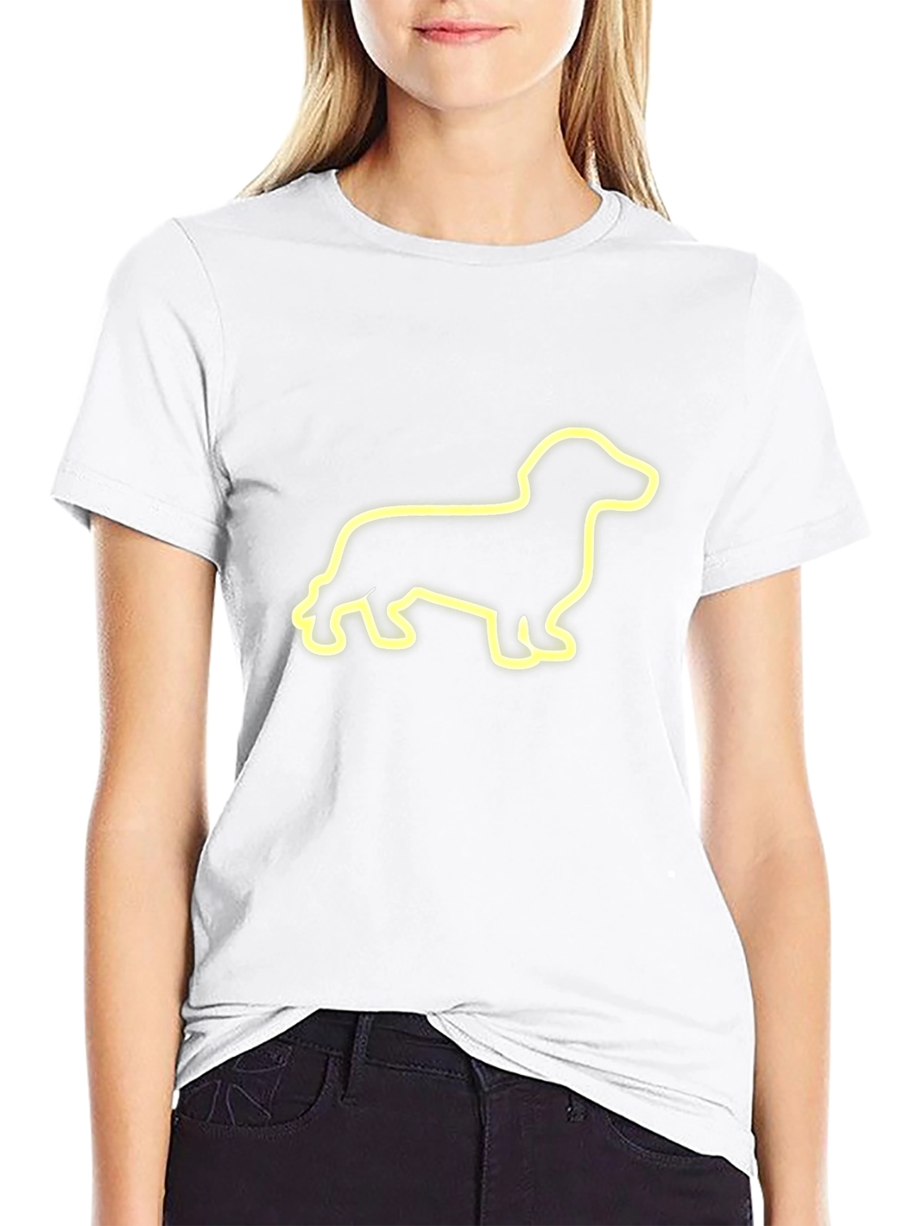 Dachshund Dog Silhouette T-Shirt