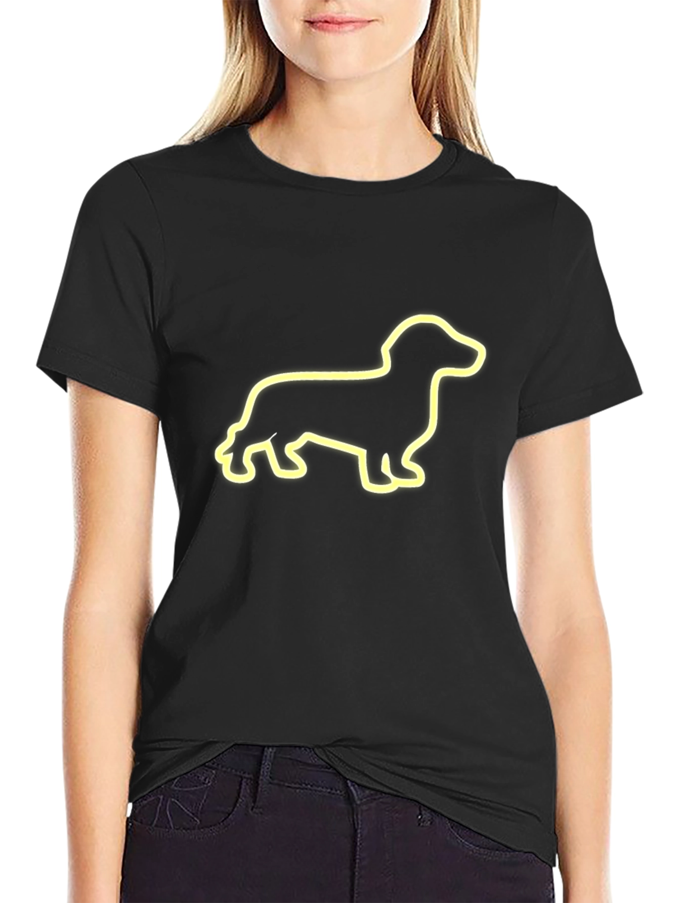 Dachshund Dog Silhouette T-Shirt