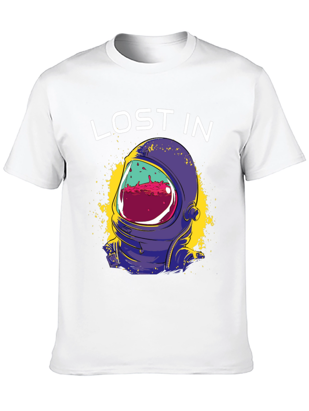 Lost In Space Graphic Tee - Astronaut Helmet Design