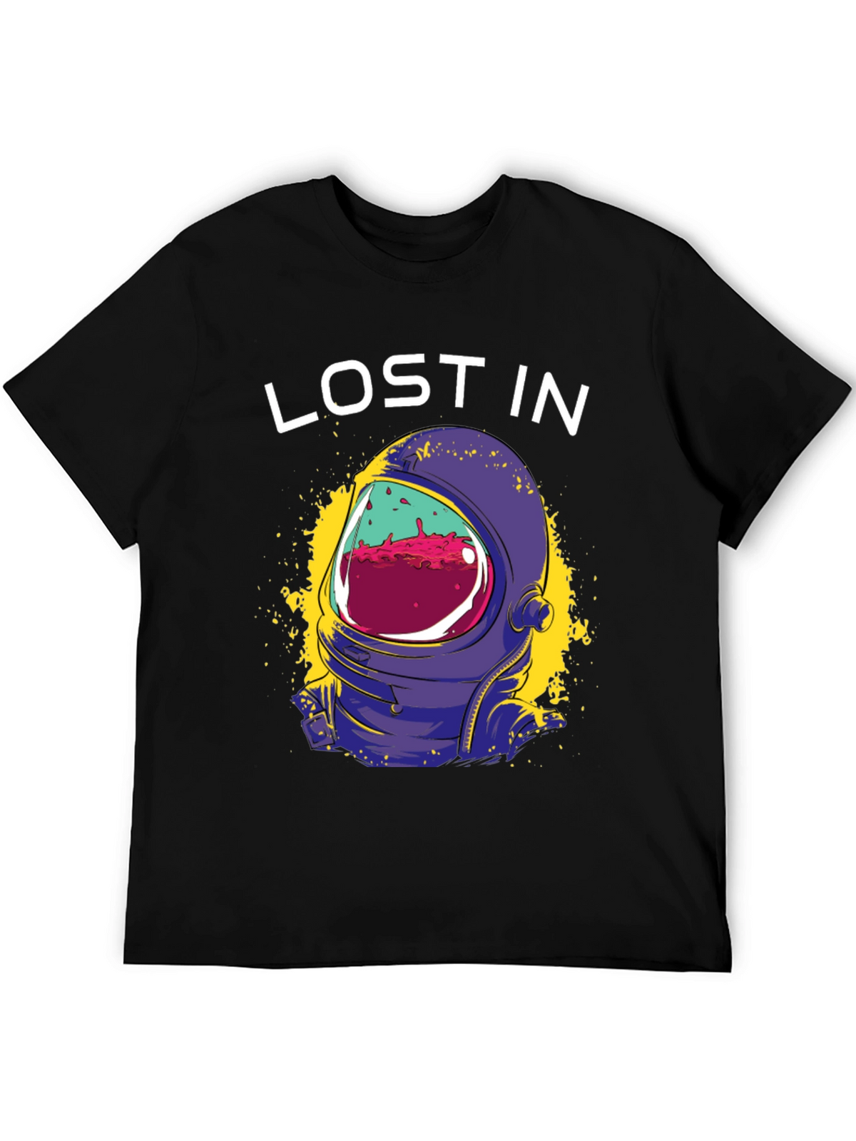 Lost In Space Graphic Tee - Astronaut Helmet Design