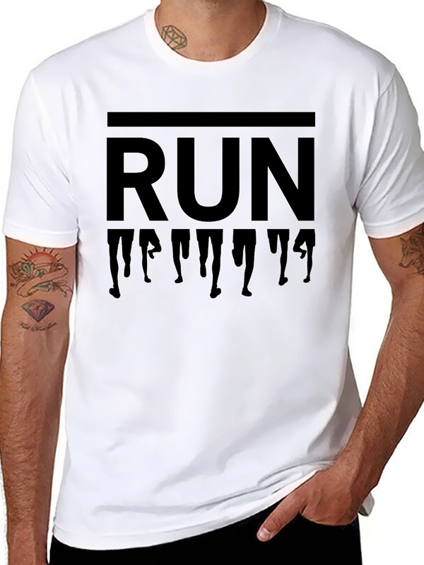Black Run T-Shirt | Mens Activewear