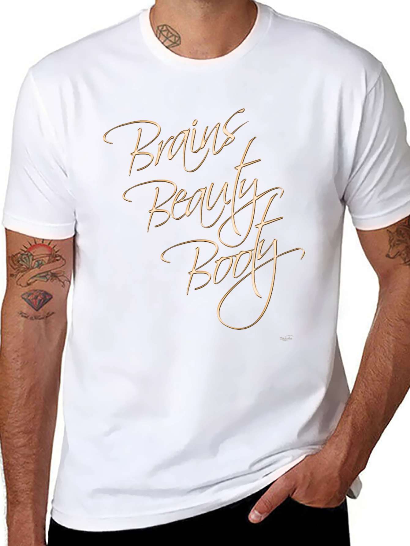Brains Beauty Booty Graphic Tee