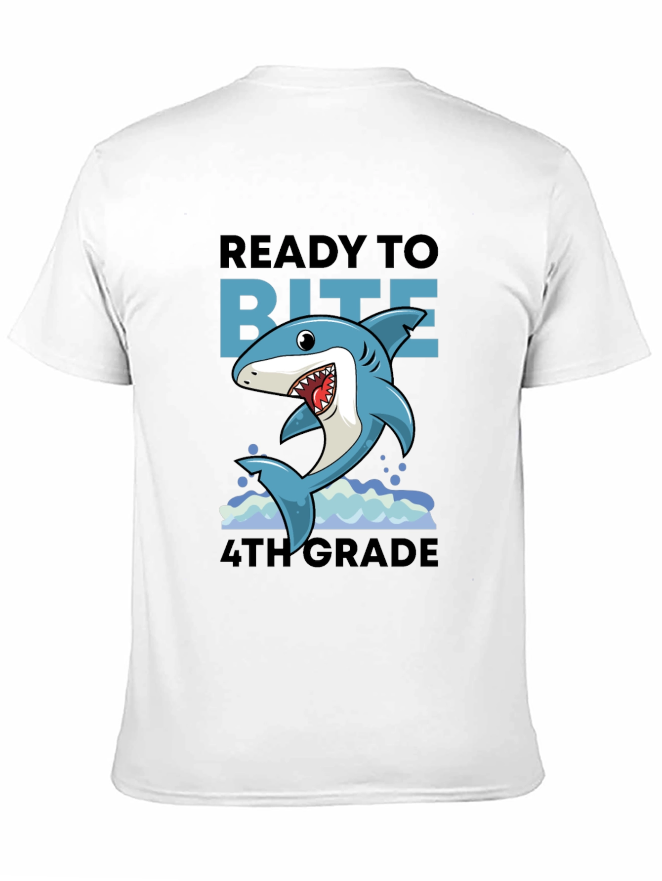 Ready to Bite 4th Grade Shark T-Shirt