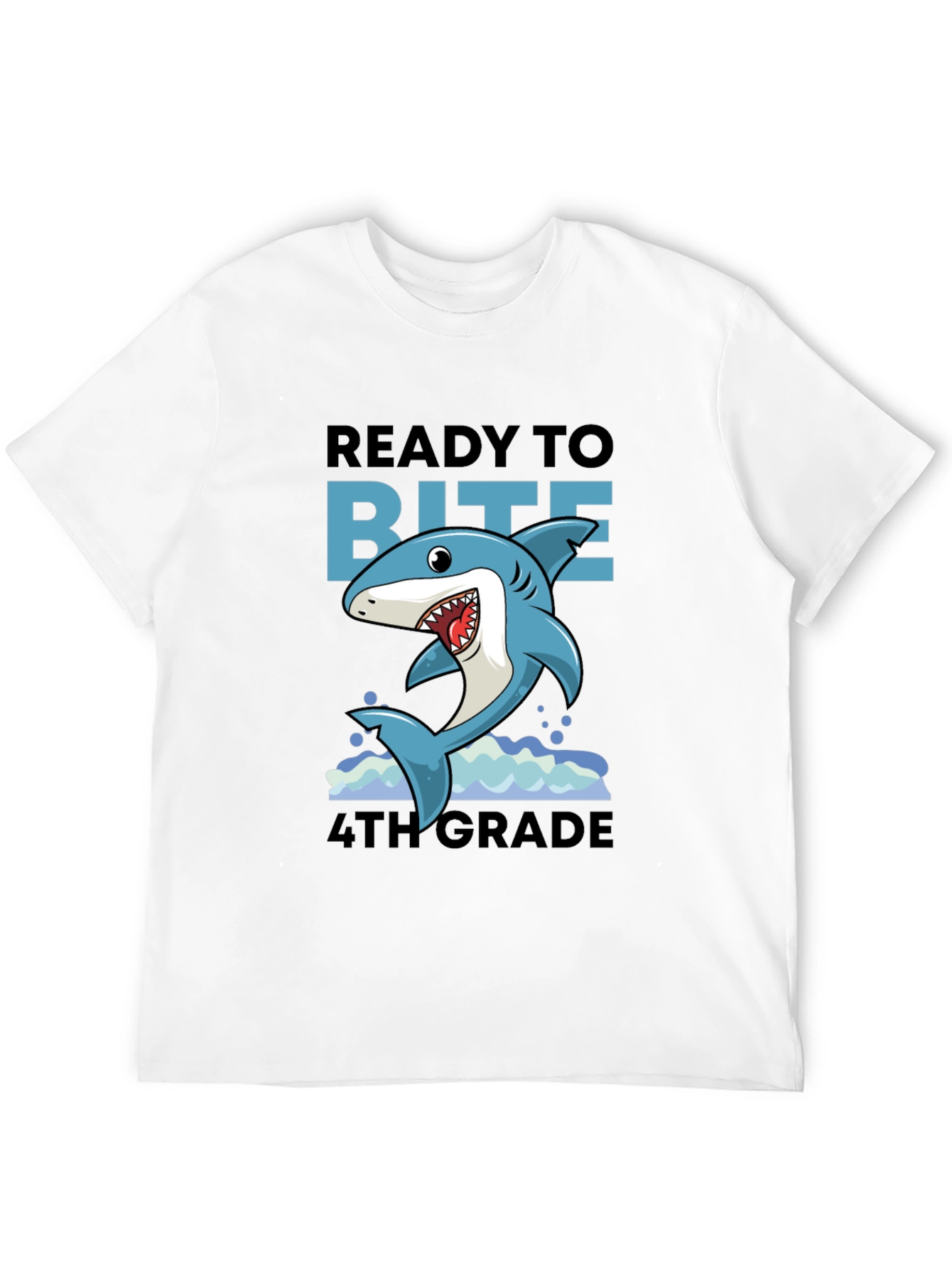 Ready to Bite 4th Grade Shark T-Shirt