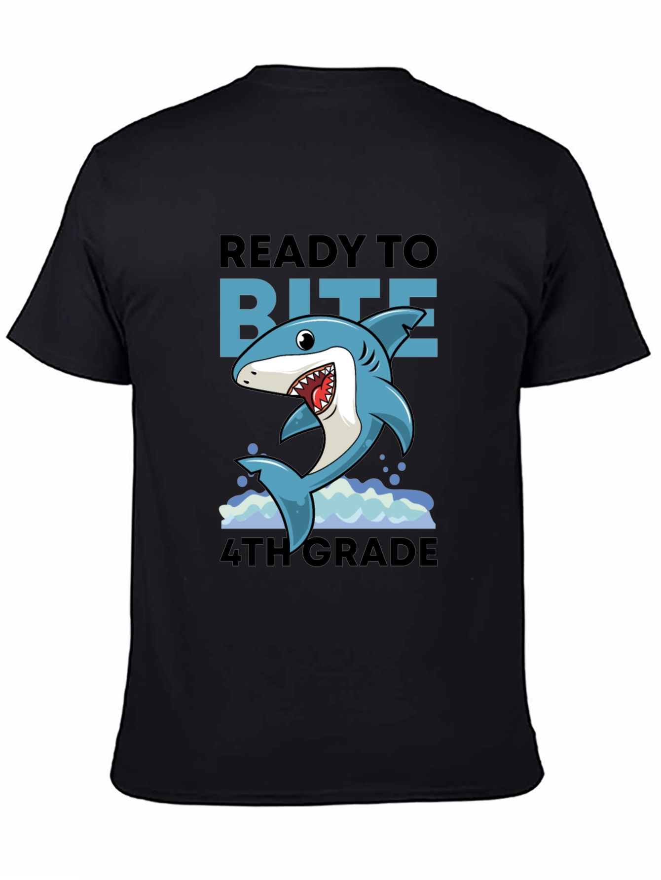 Ready to Bite 4th Grade Shark T-Shirt