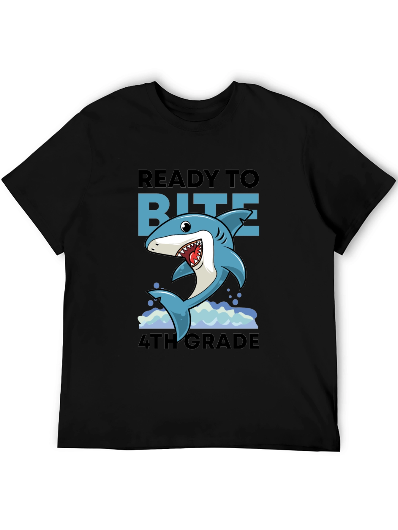 Ready to Bite 4th Grade Shark T-Shirt