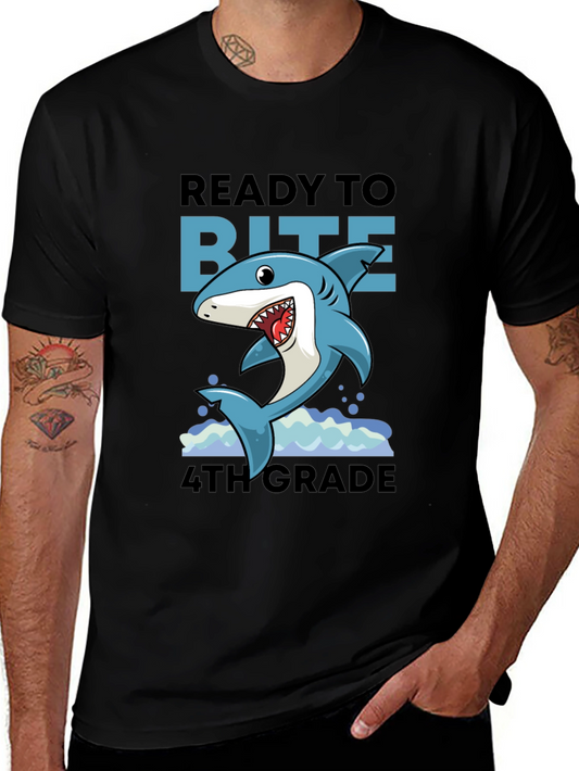 Ready to Bite 4th Grade Shark T-Shirt