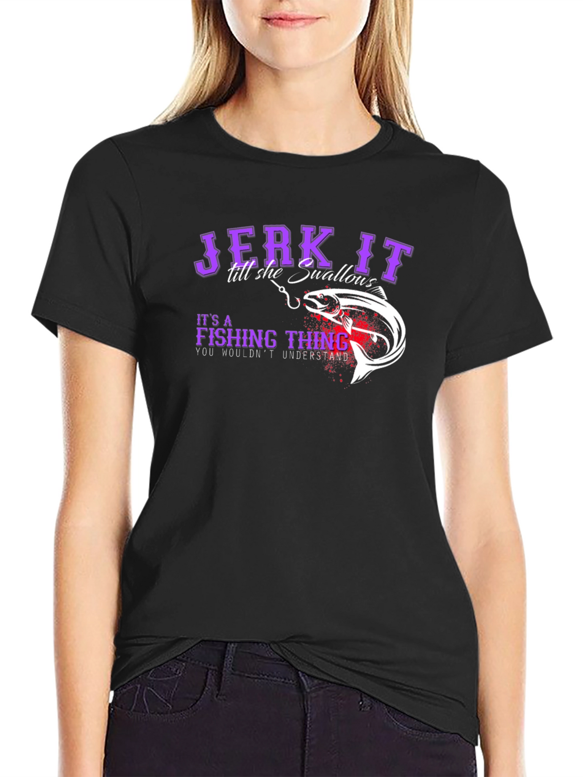 Jerk It Fishing T-Shirt - Funny Angler Tee
