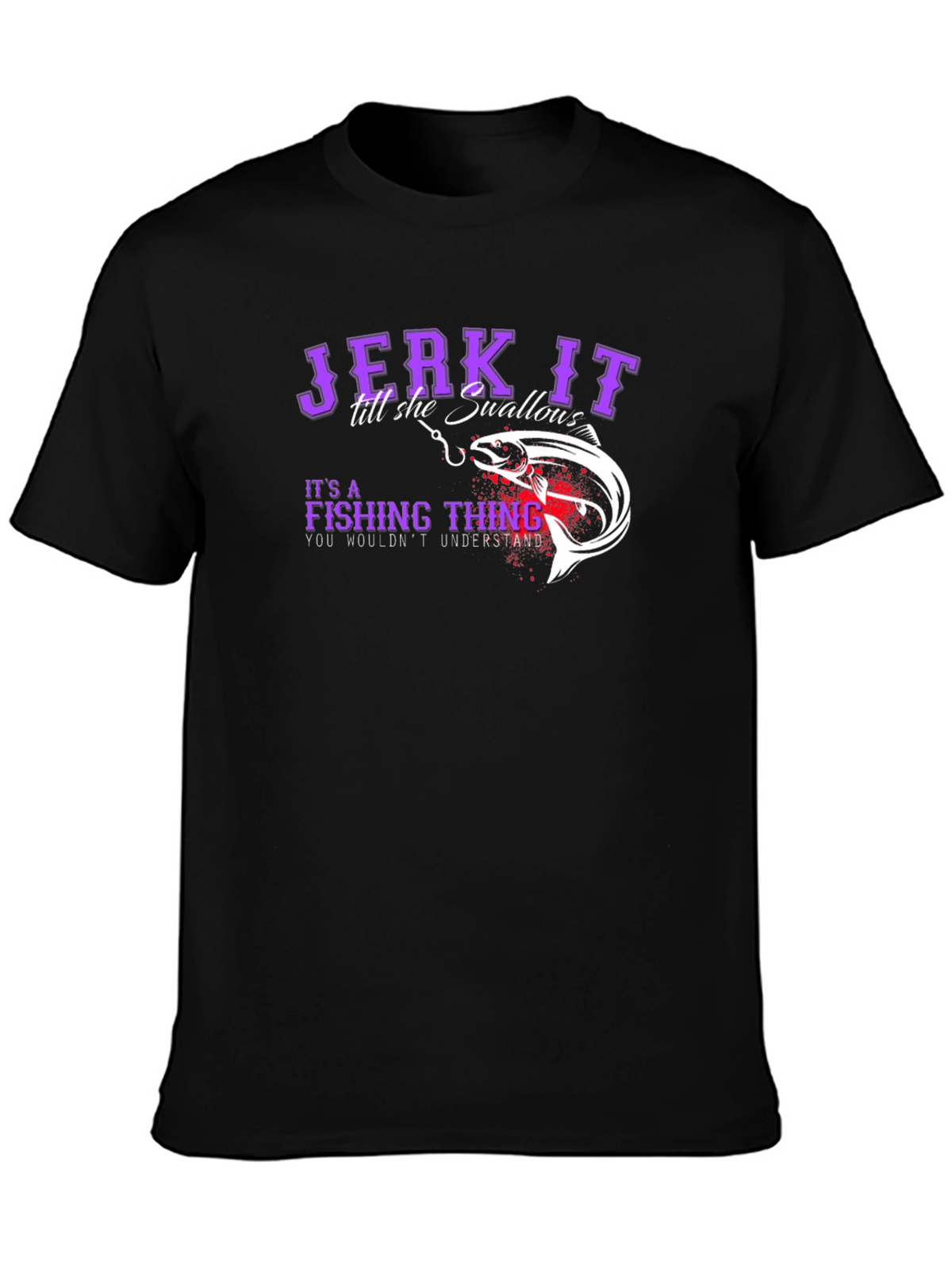 Jerk It Fishing T-Shirt - Funny Angler Tee