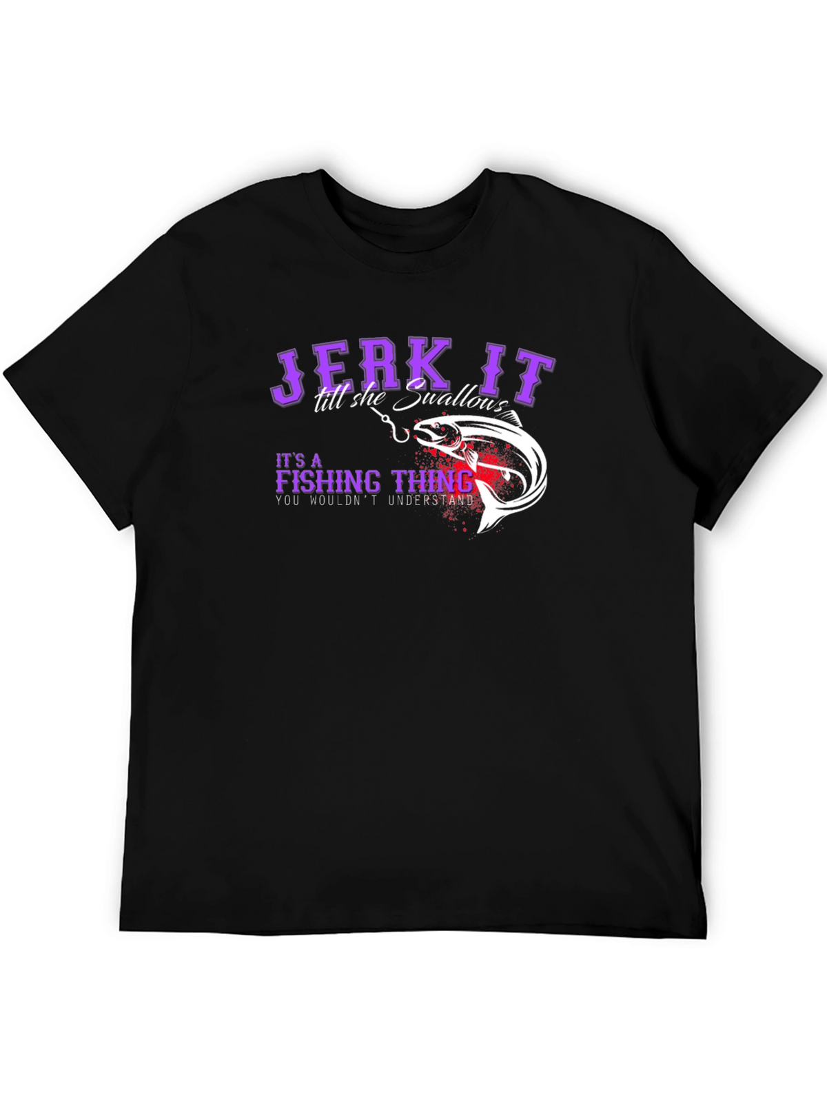 Jerk It Fishing T-Shirt - Funny Angler Tee
