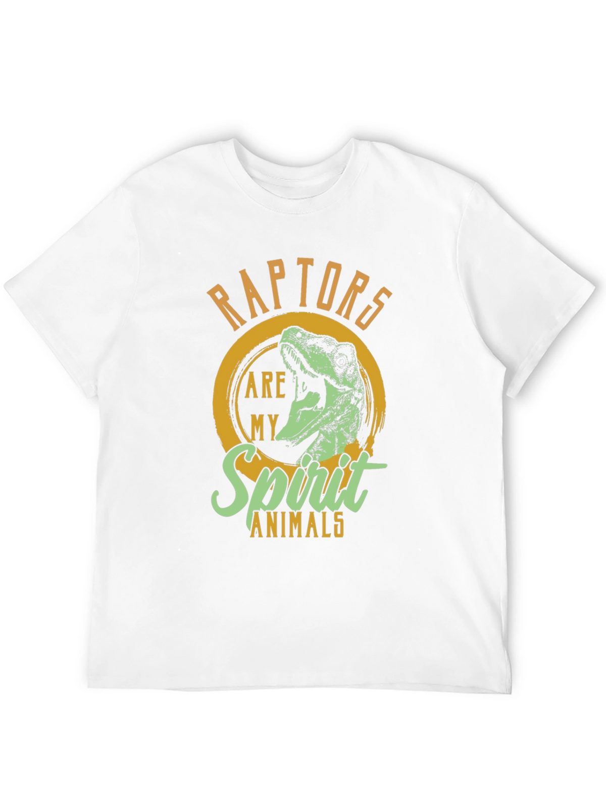 Raptor Spirit Animal Graphic Tee - Black