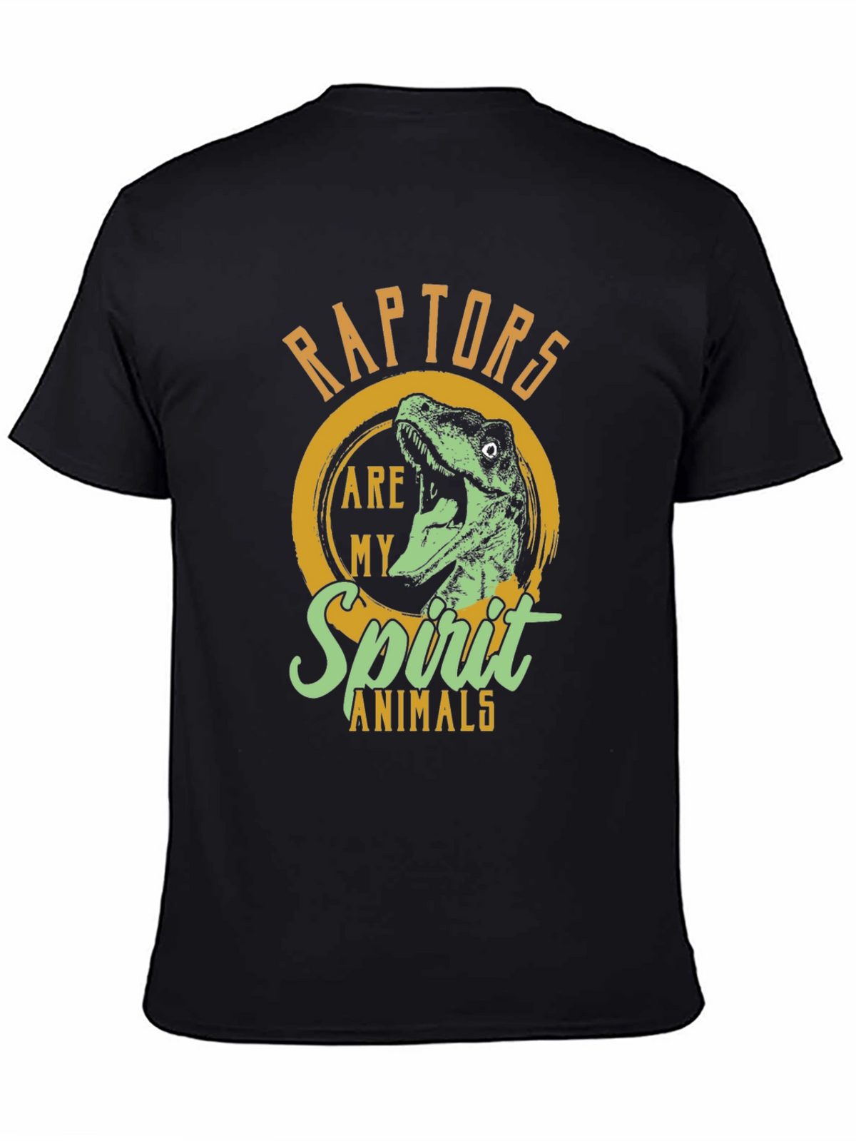 Raptor Spirit Animal Graphic Tee - Black