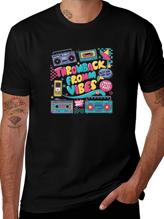 Retro Throwback Vibes T-Shirt - 80s Style