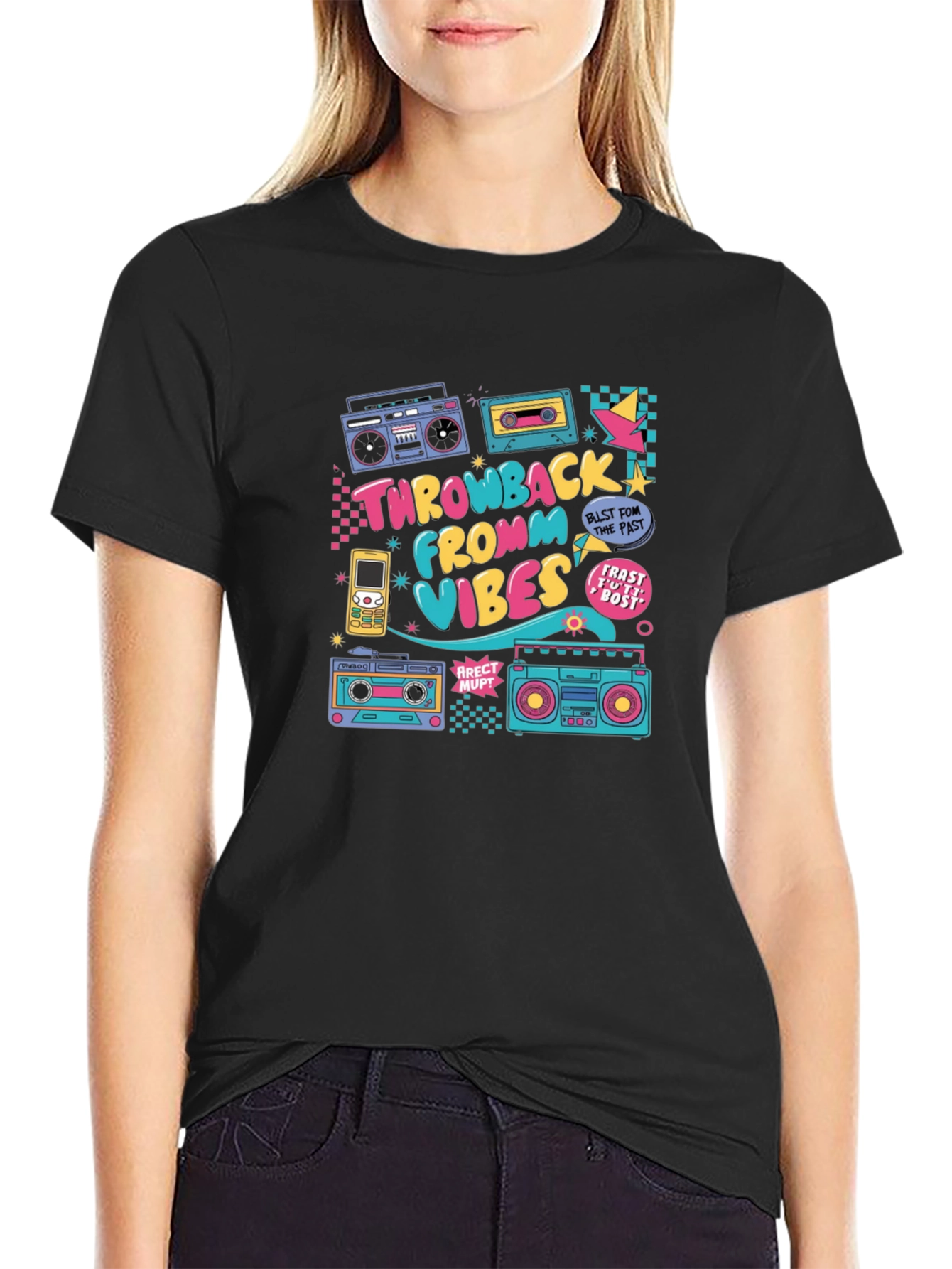 Retro Throwback Vibes T-Shirt - 80s Style