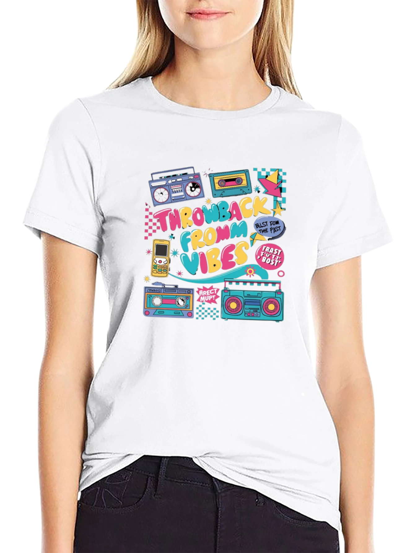 Retro Throwback Vibes T-Shirt - 80s Style