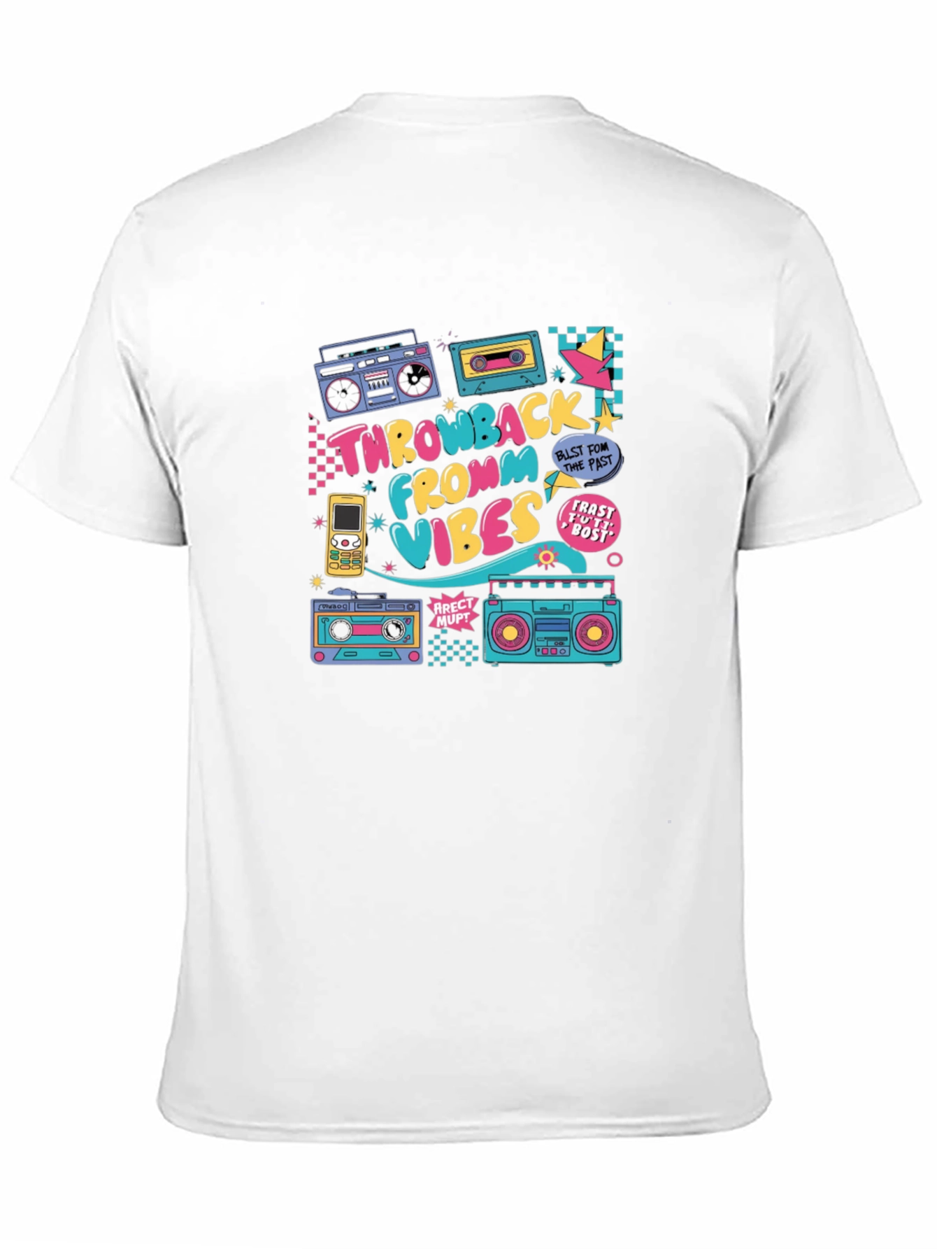 Retro Throwback Vibes T-Shirt - 80s Style